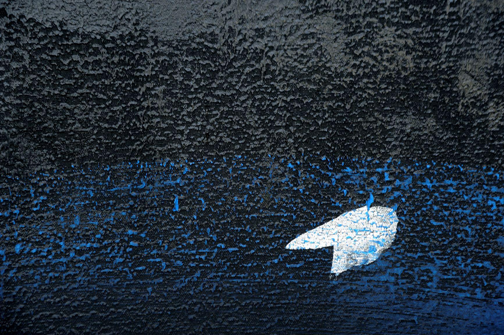 Permanescence TN693-D par  Hachiro Kanno, peinture abstraite basée sur la calligraphie en vente 3