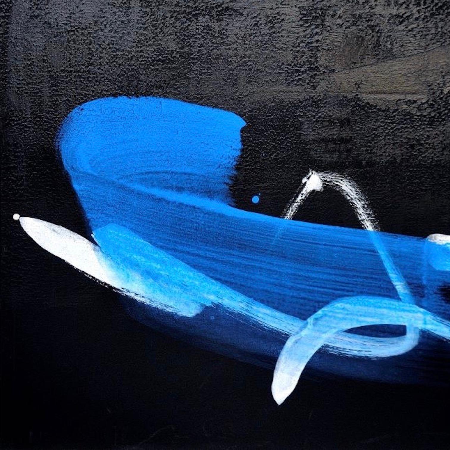 Permanescence TN694-T von Hachiro Kanno – abstraktes Gemälde auf Kalligraphie basiert im Angebot 3