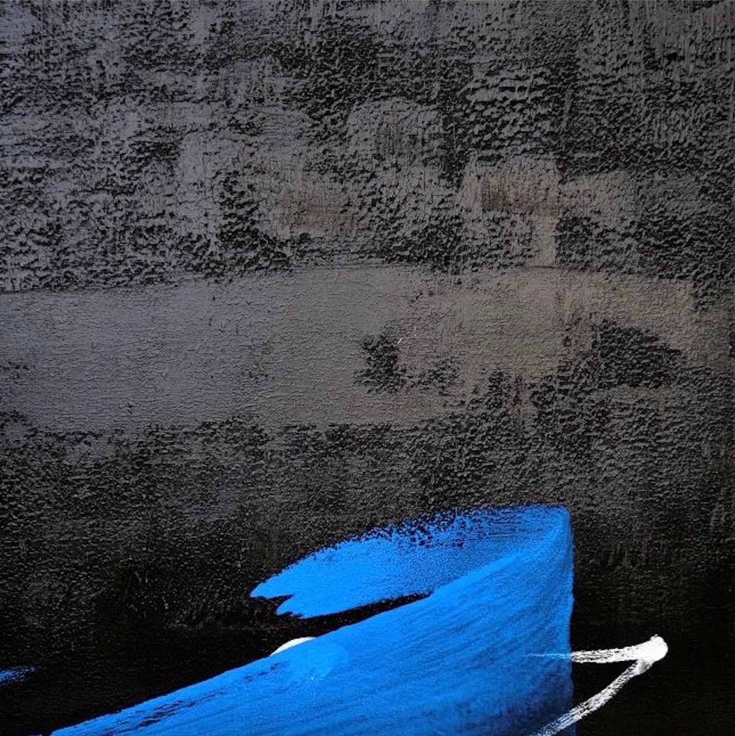 Permanescence TN694-T von Hachiro Kanno – abstraktes Gemälde auf Kalligraphie basiert im Angebot 4