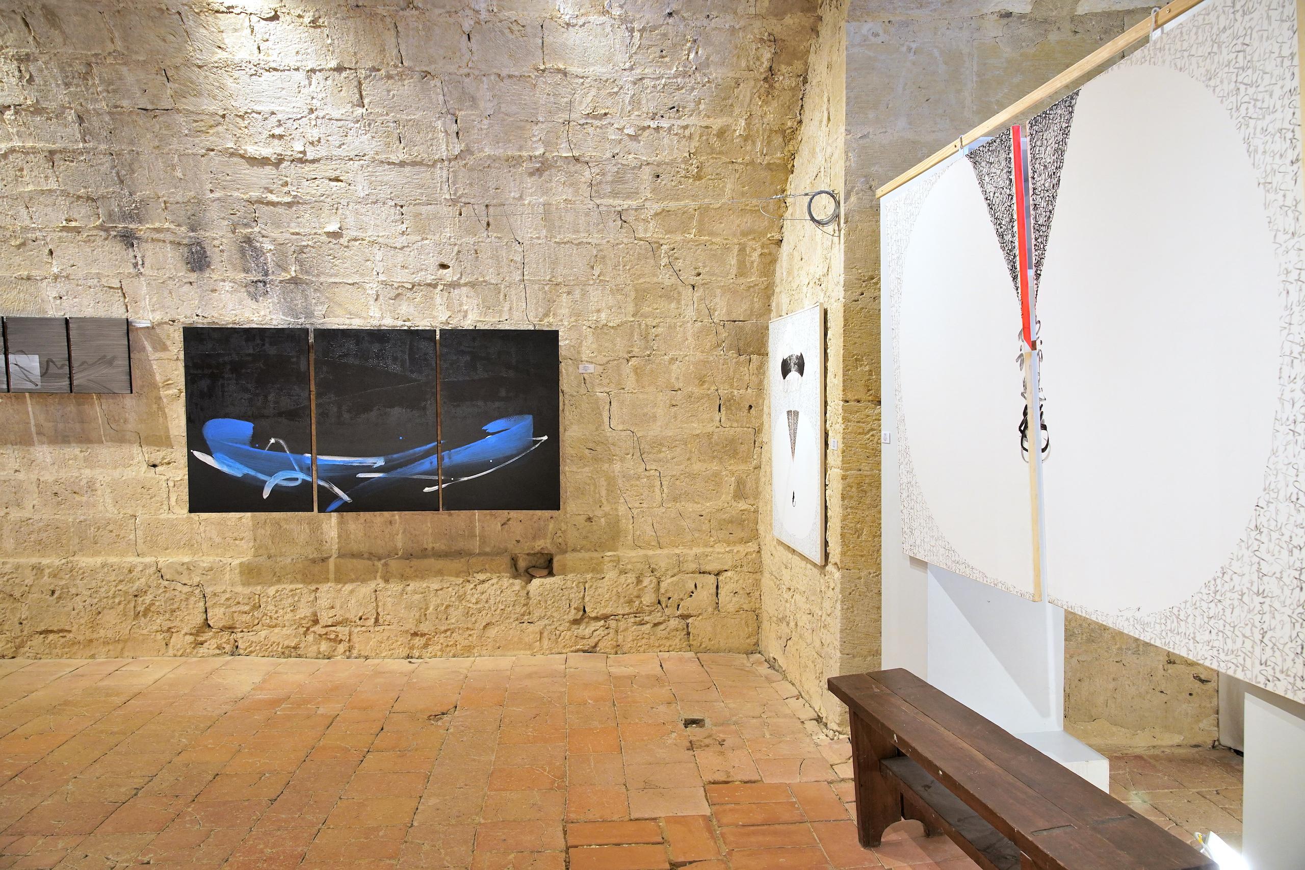 Permanescence TN694-T von Hachiro Kanno – abstraktes Gemälde auf Kalligraphie basiert im Angebot 5