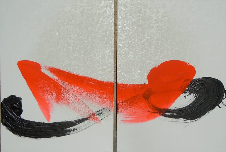 Hachiro Kanno Tn 647 D Abstract Japanese Calligraphy For Sale At 1stdibs
