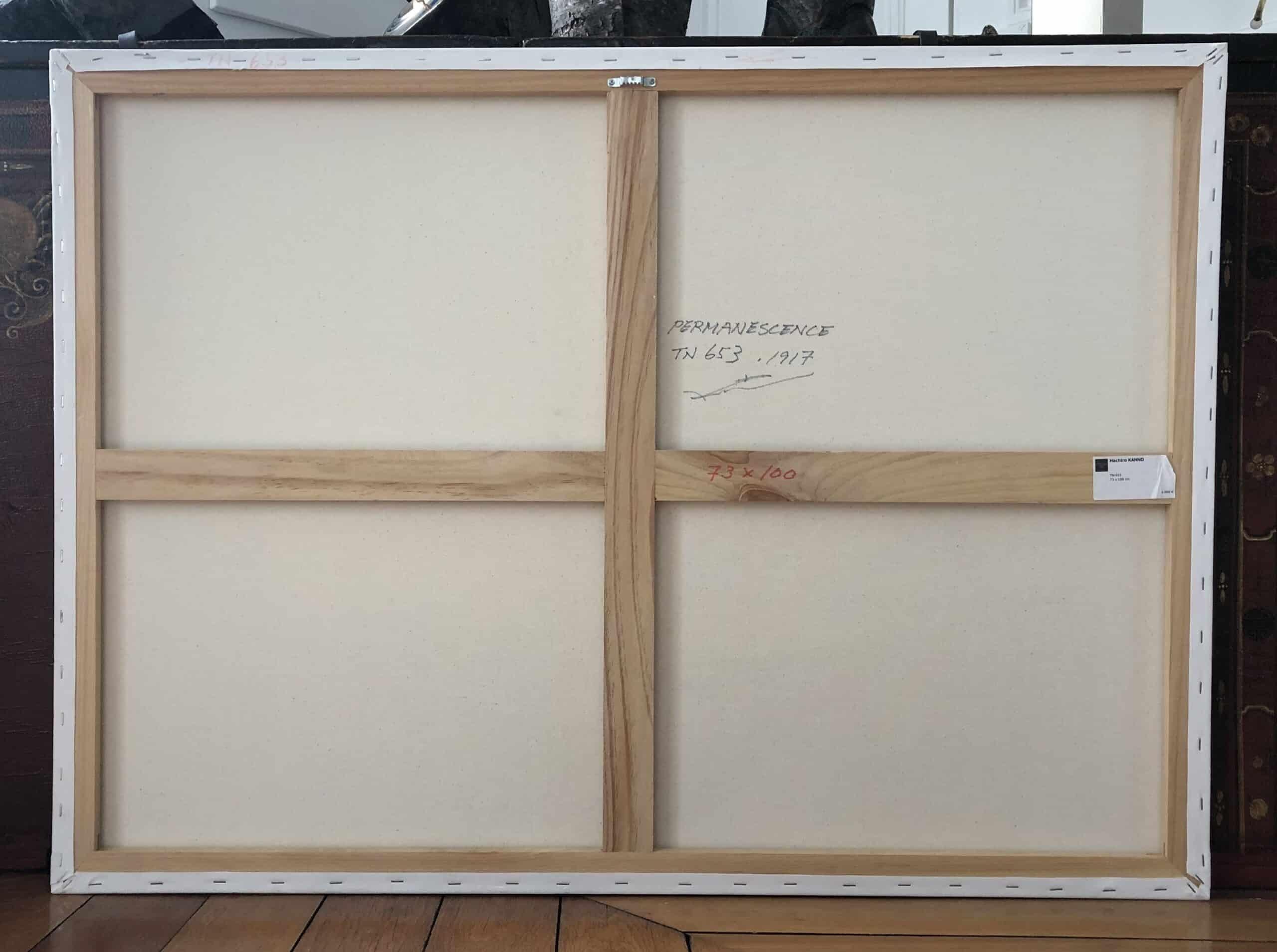 TN 653 by Hachiro Kanno - Calligraphy-based abstract painting, black and white For Sale 8