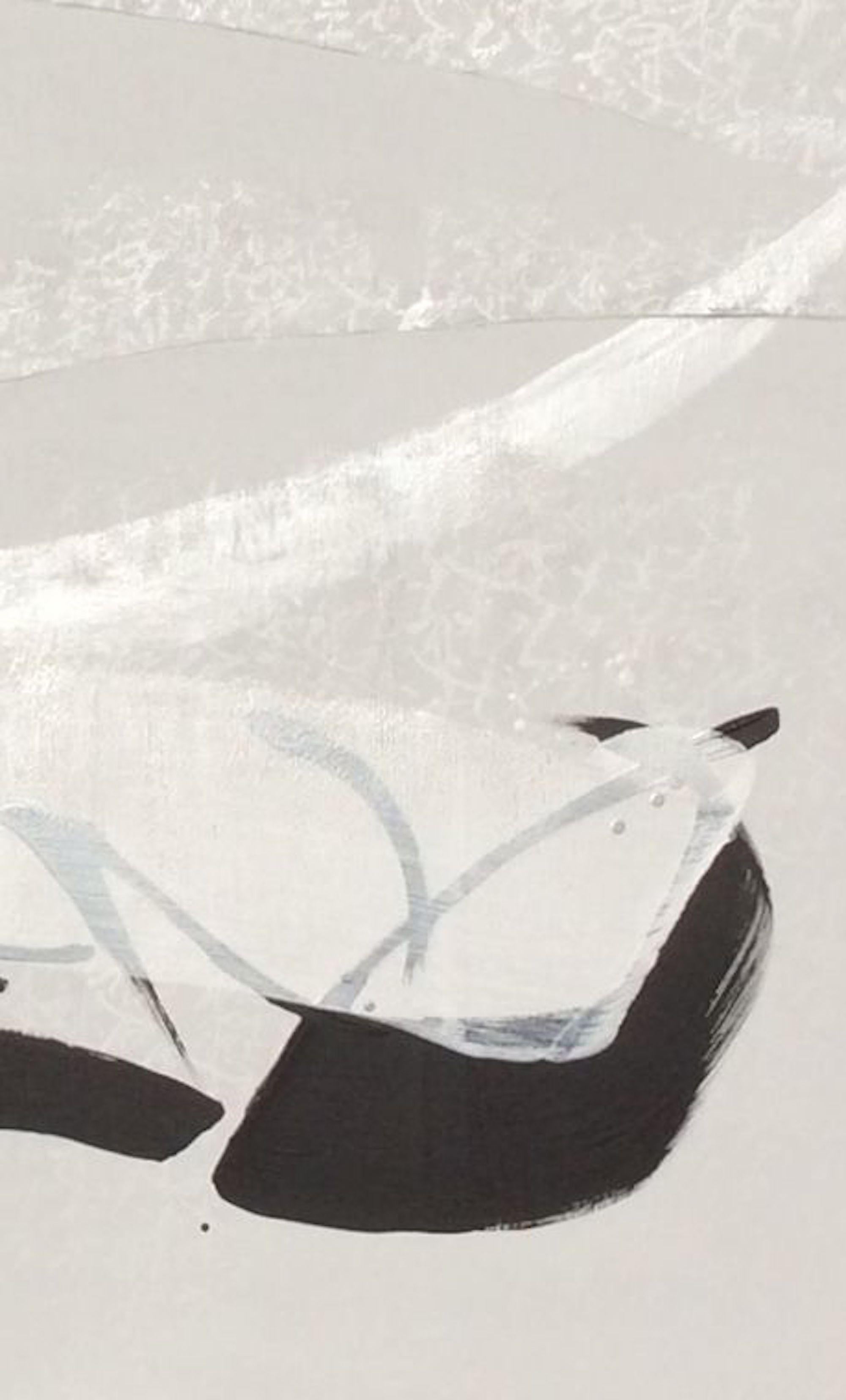 TN680-D by Hachiro Kanno - Large calligraphy-based abstract painting, diptych im Angebot 3