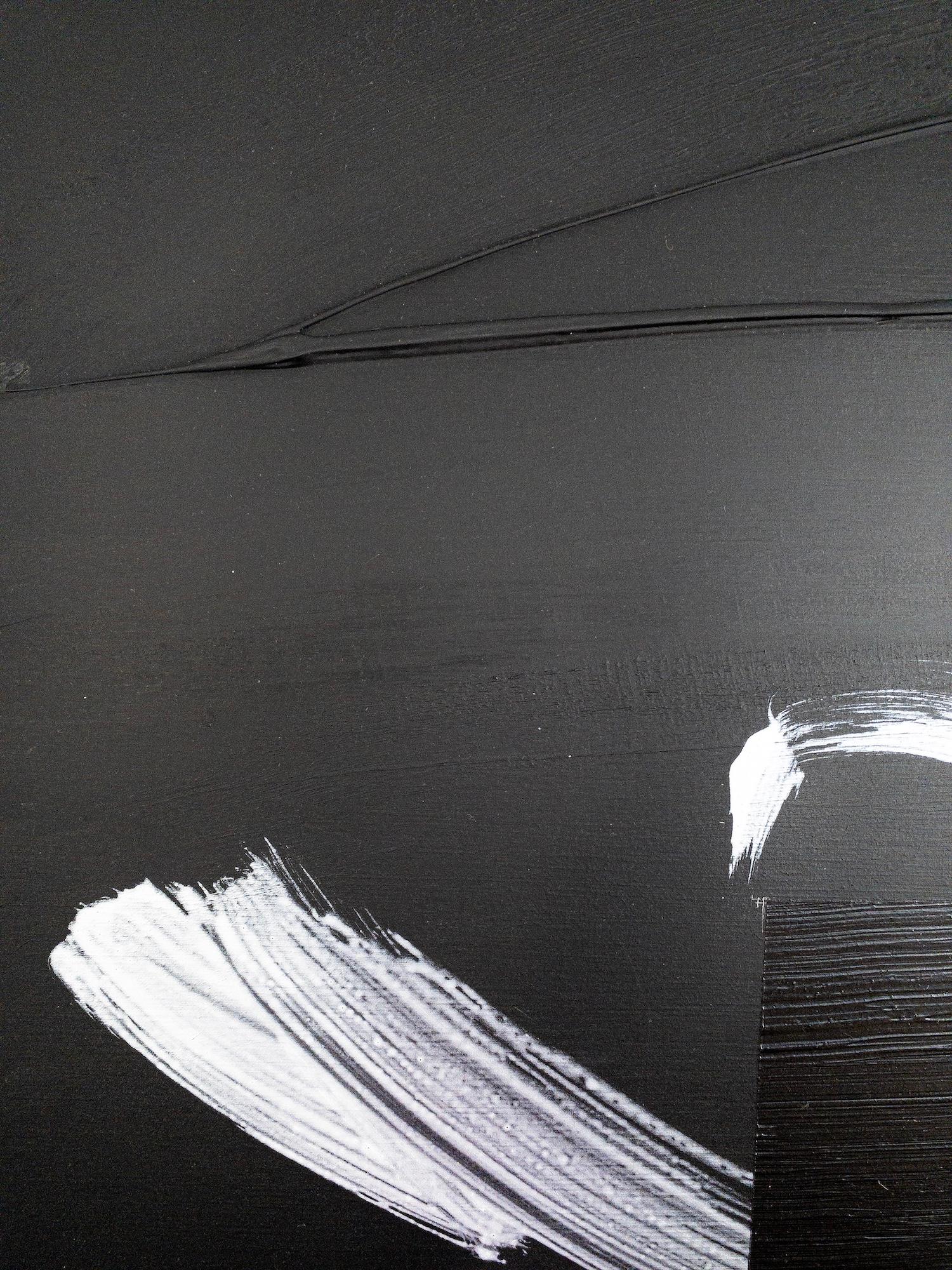 TN686-D de Hachiro Kanno - Abstracción y caligrafía japonesa, pintura díptica en venta 14