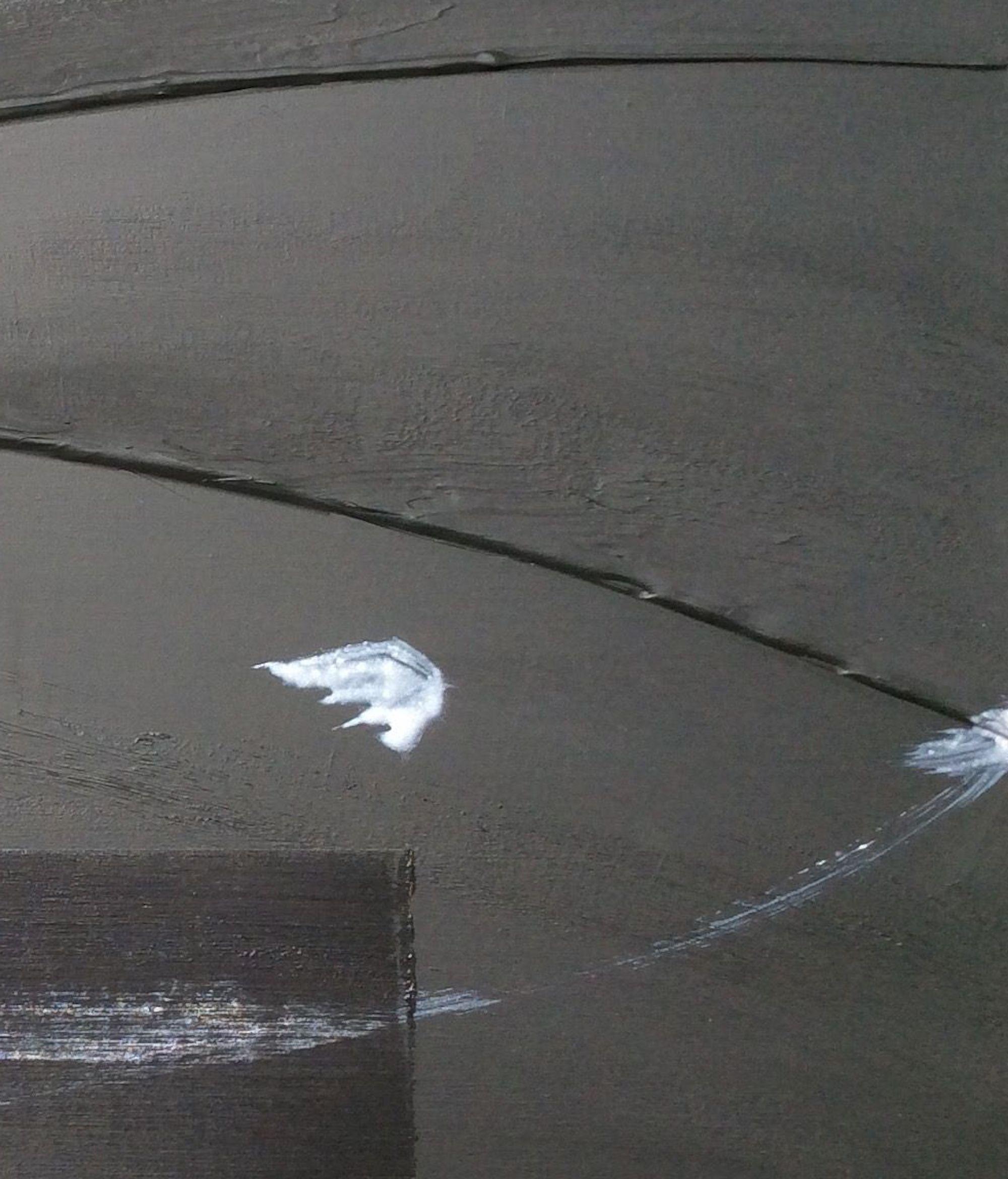 TN686-D de Hachiro Kanno - Abstracción y caligrafía japonesa, pintura díptica en venta 4