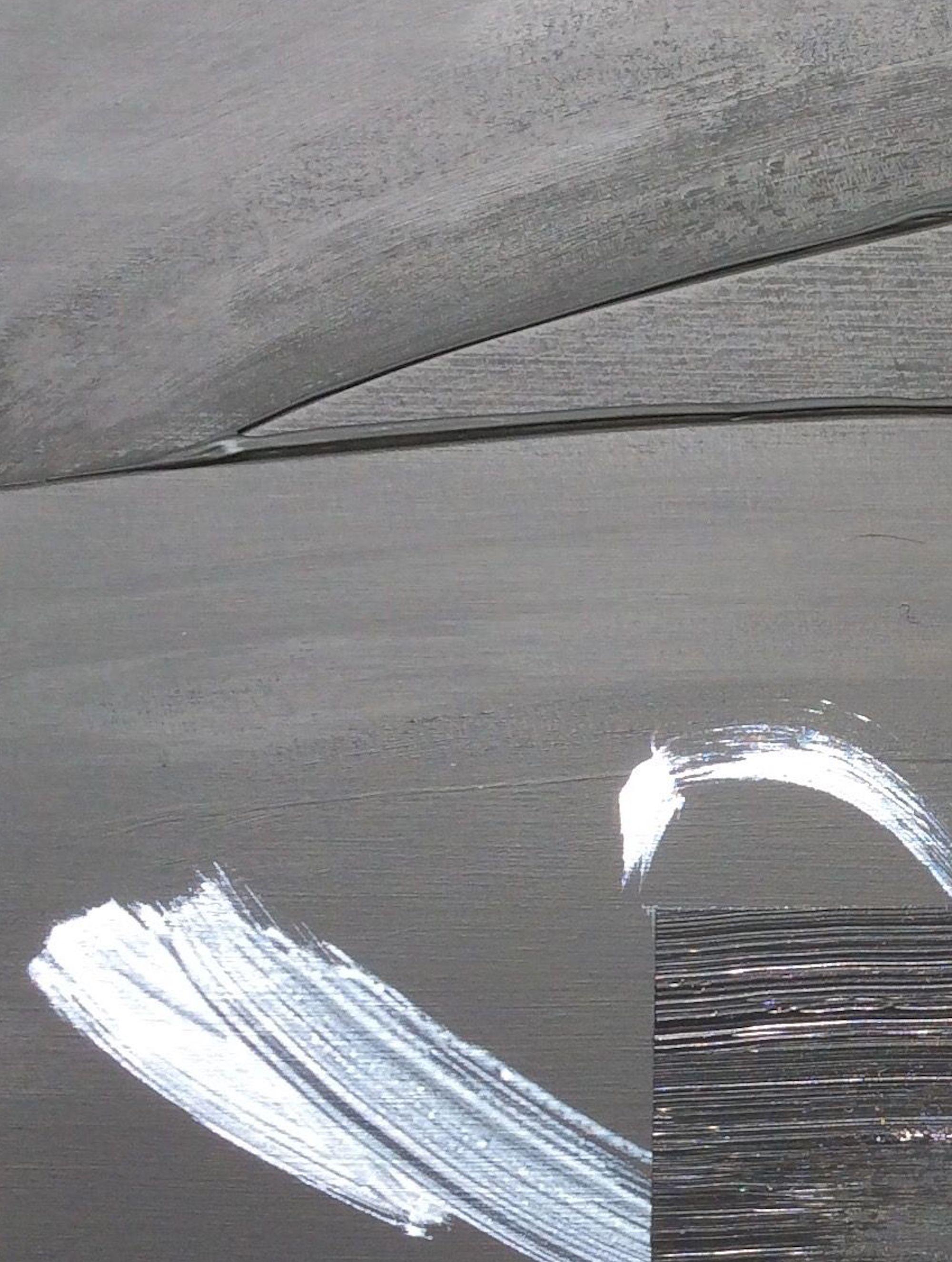 TN686-D de Hachiro Kanno - Abstracción y caligrafía japonesa, pintura díptica en venta 5