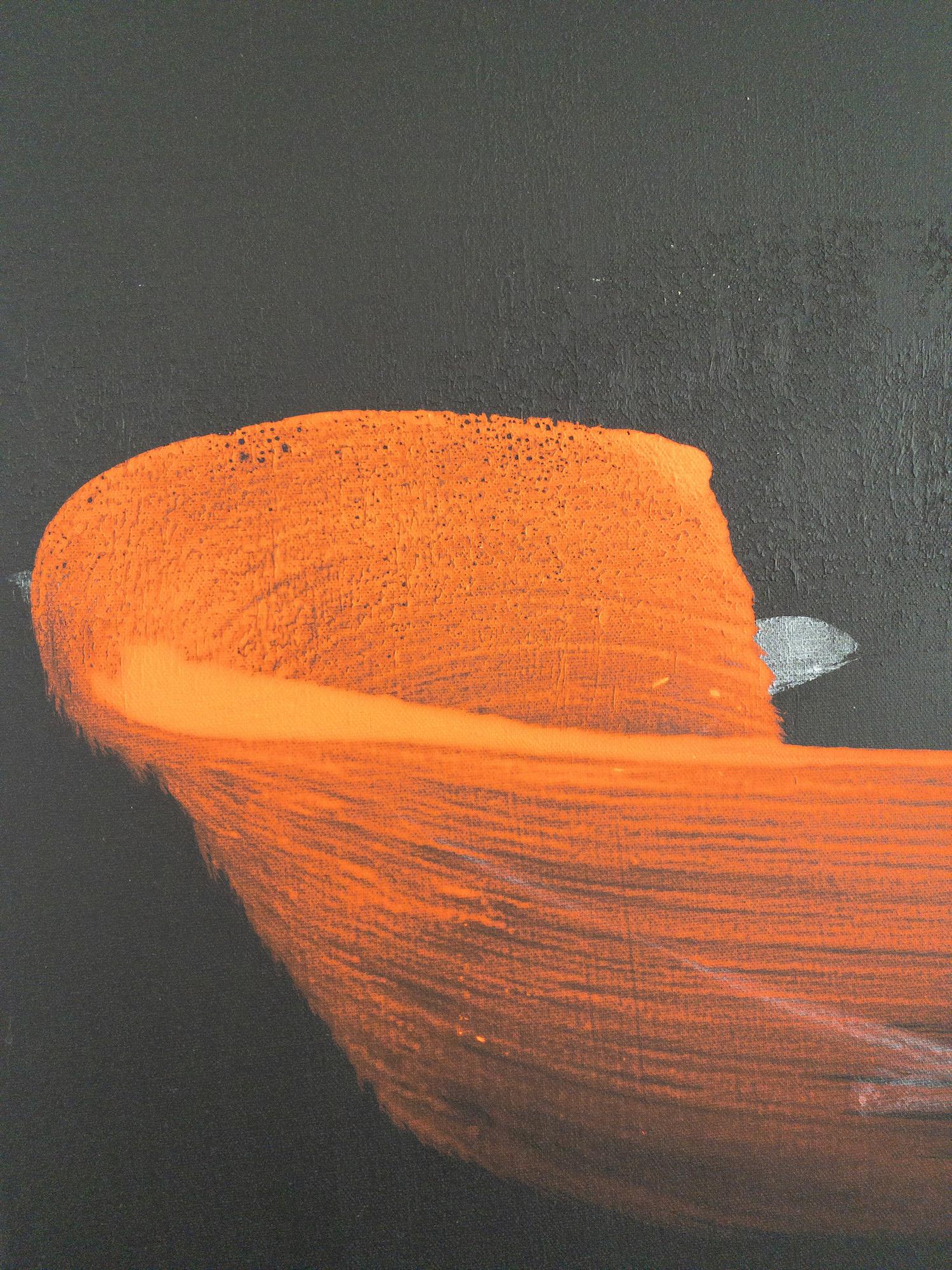 TN696-D by Hachiro Kanno - Calligraphy-based abstract diptych painting, red, ink For Sale 6