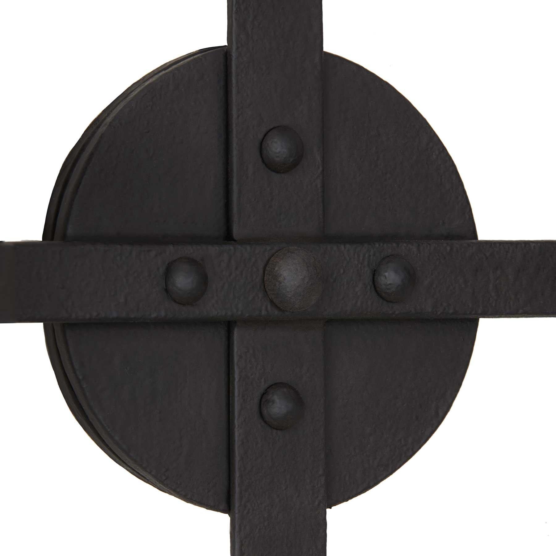 American  Hacienda Style Wall Sconce Spanish Colonial Wrought Iron Interior Light Fixture For Sale