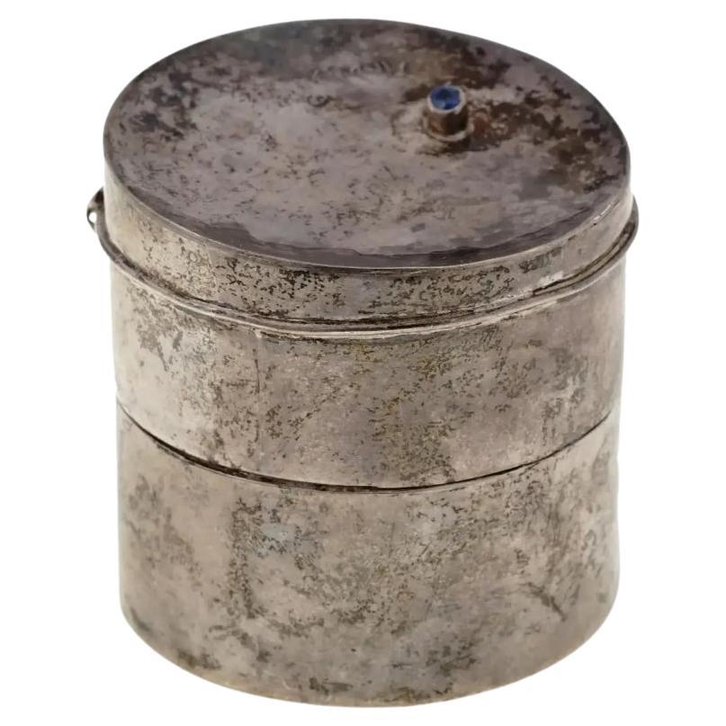 Hadaya Trinket Box aus Sterlingsilber und Saphiren