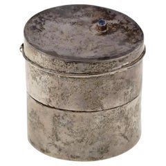 Hadaya Sterling Silver and Sapphire Trinket Box