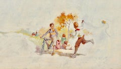 Kids Flying Kite, Magazine Advertisement, Cream of Wheat, 1926