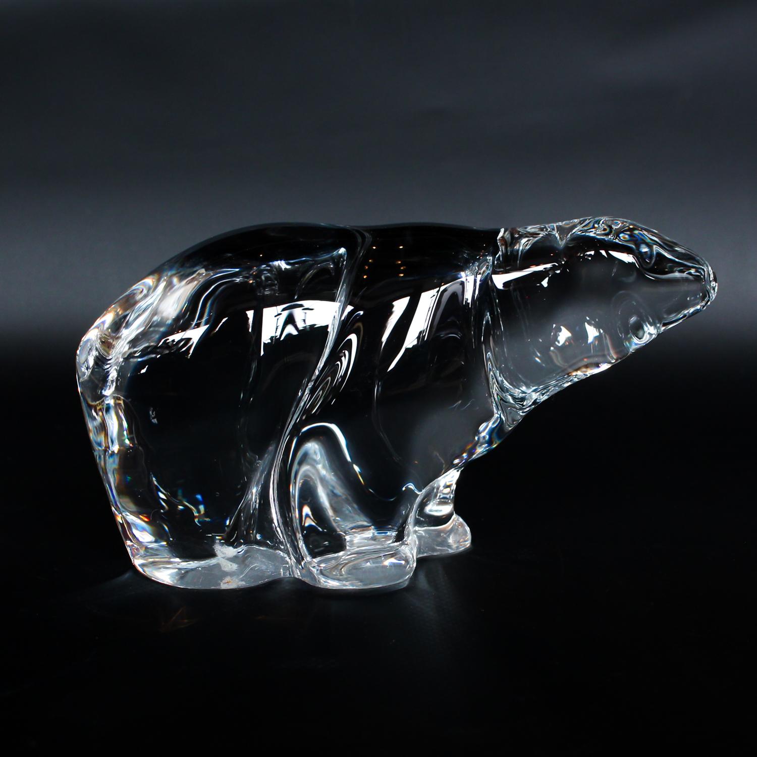 Hadeland Glass Polar Bear In Good Condition In Forest Row, East Sussex
