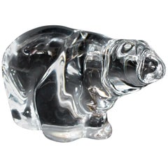 Antique Hadeland Glass Polar Bear