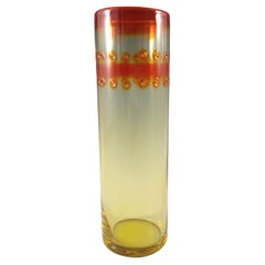 Vintage Hadeland Scandinavian Orange Glass 'Ra' Vase by Severin Brörby