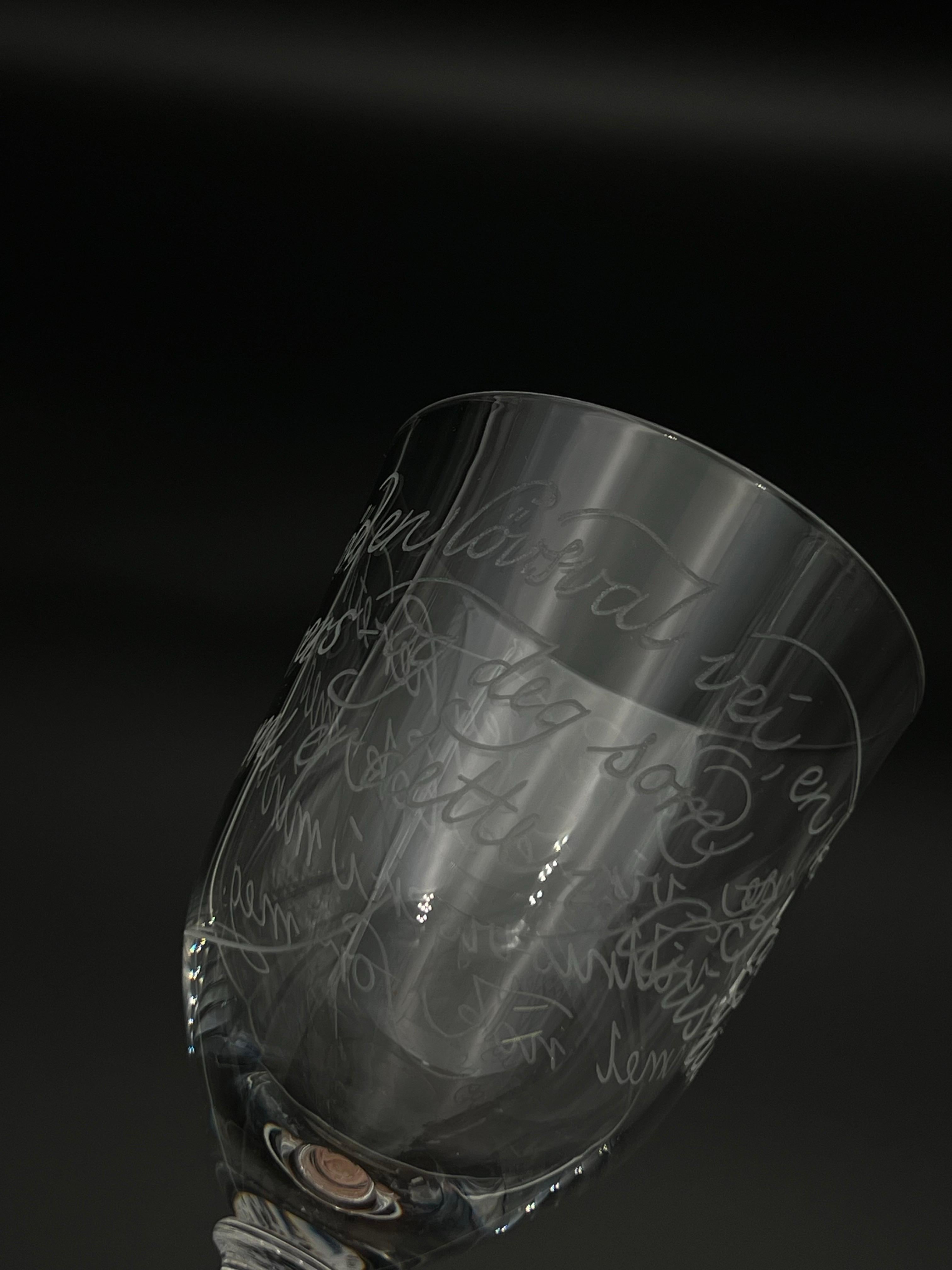 Hadeland- Willy Johansson (1921-1993) pokal di design con iscrizioni incise in vendita 1