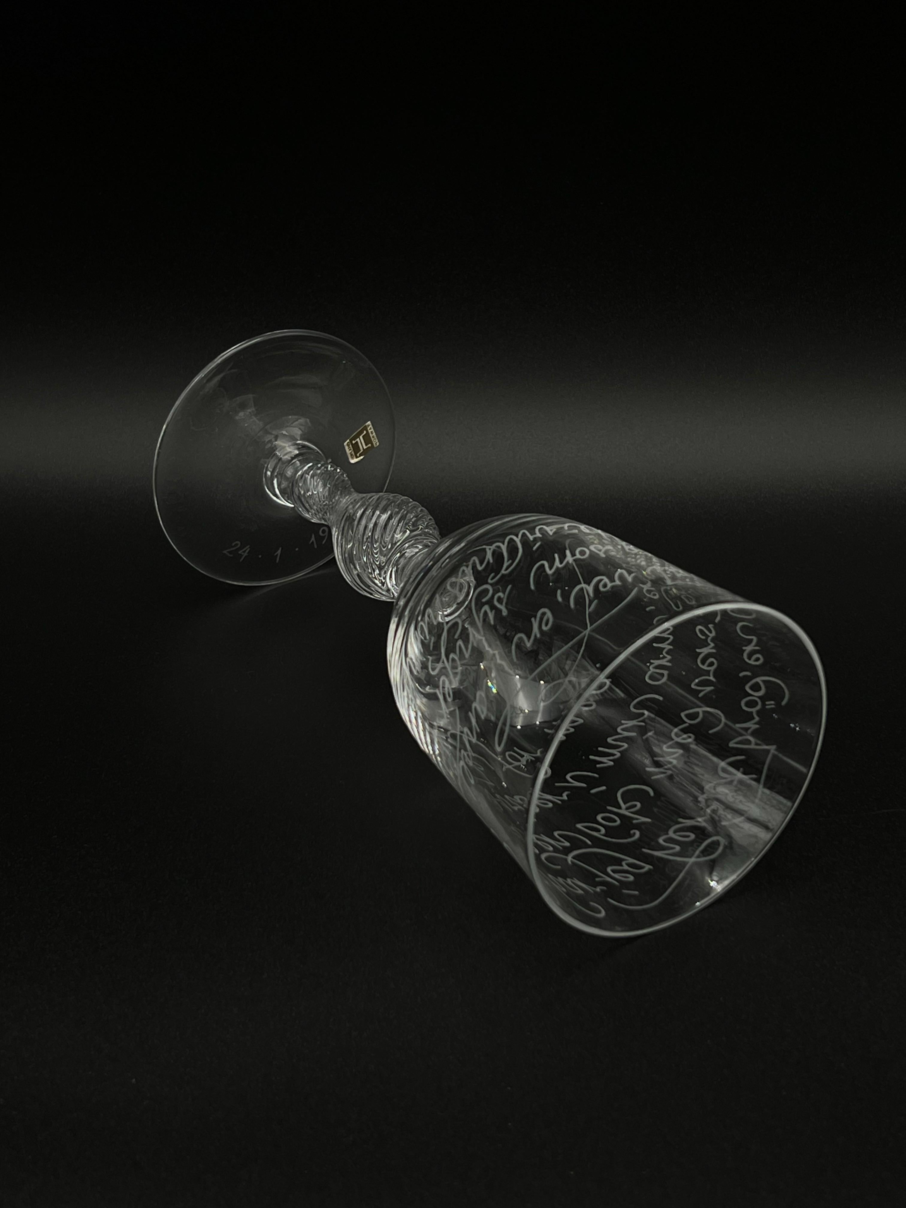 Hadeland- Willy Johansson (1921-1993) pokal di design con iscrizioni incise in vendita 5