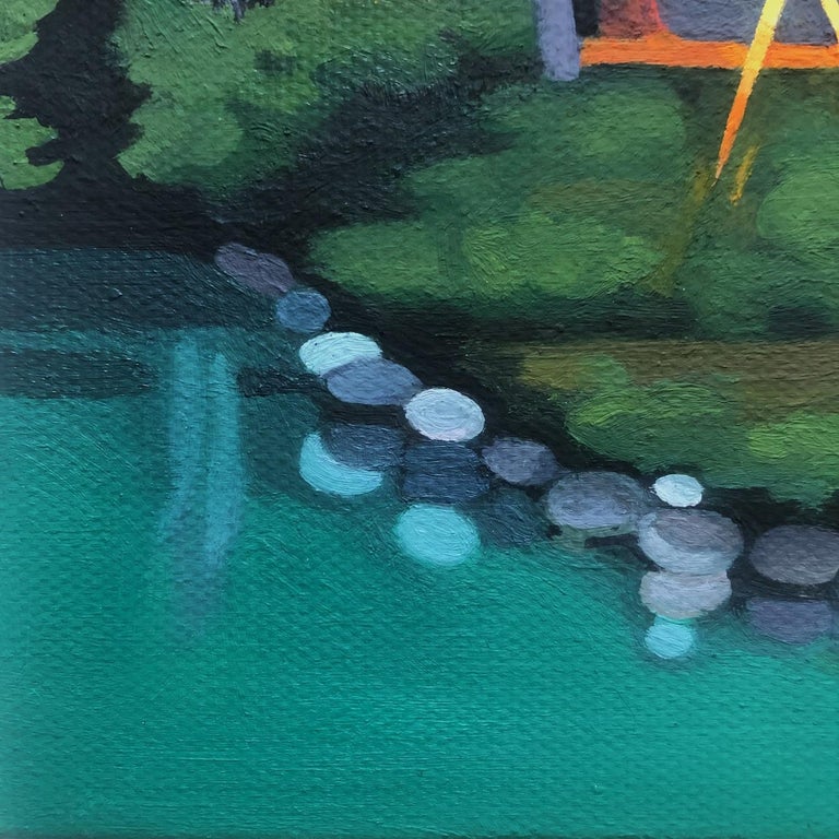 Hadley Northrop Little Lake House, Oil Painting For Sale at 1stDibs