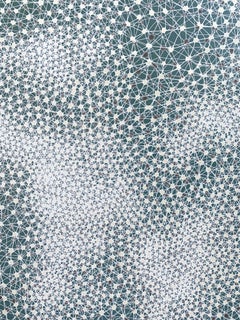 Present Tense - quadro geometrico astratto blu