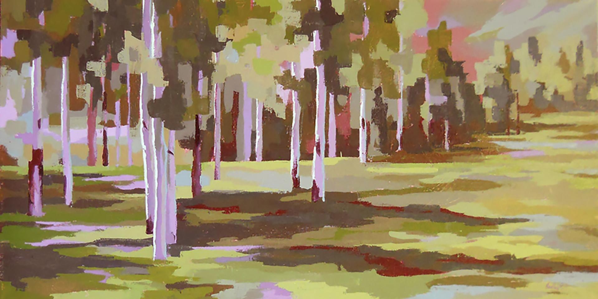 Hadley Rampton Landscape Painting – „Halcyon-Farben“, Ölgemälde