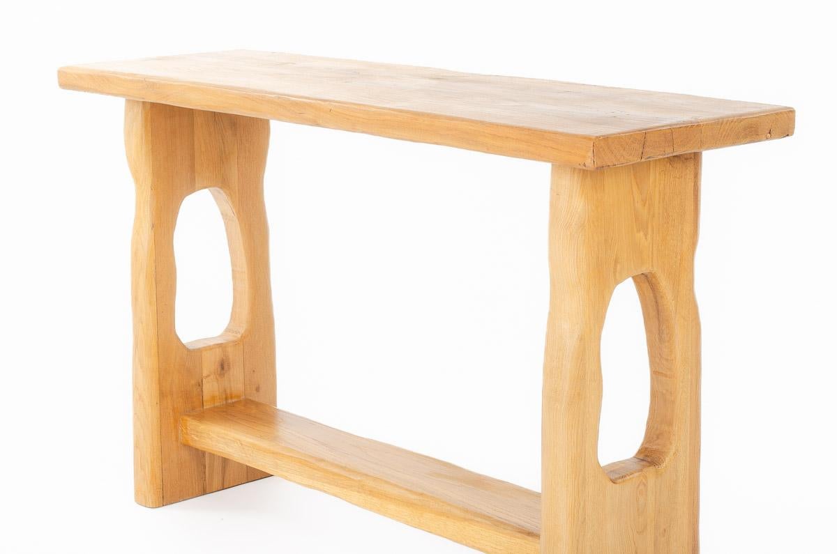 Hadrien console table in oak G44 collection For Sale 5