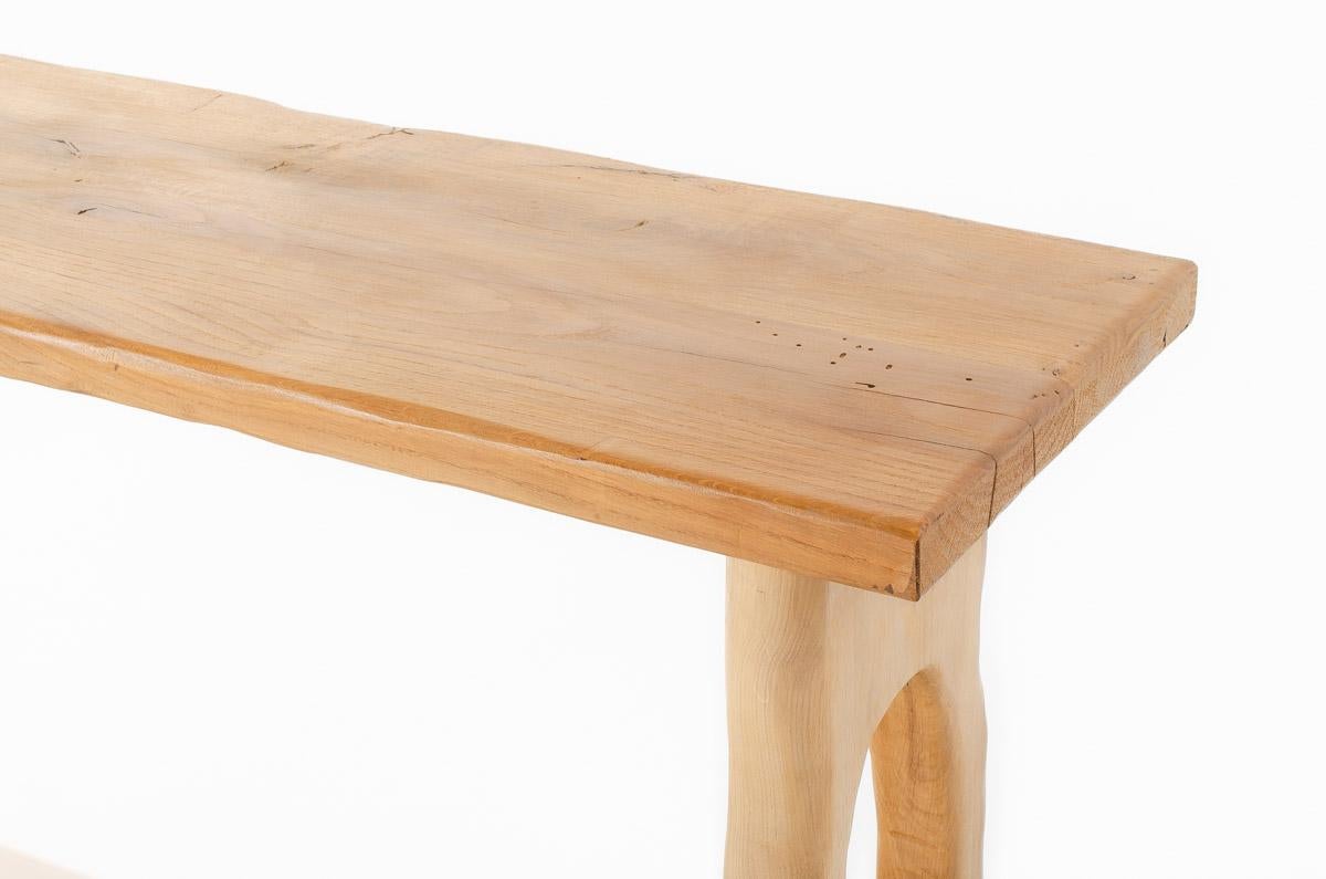 Hadrien console table in oak G44 collection For Sale 3