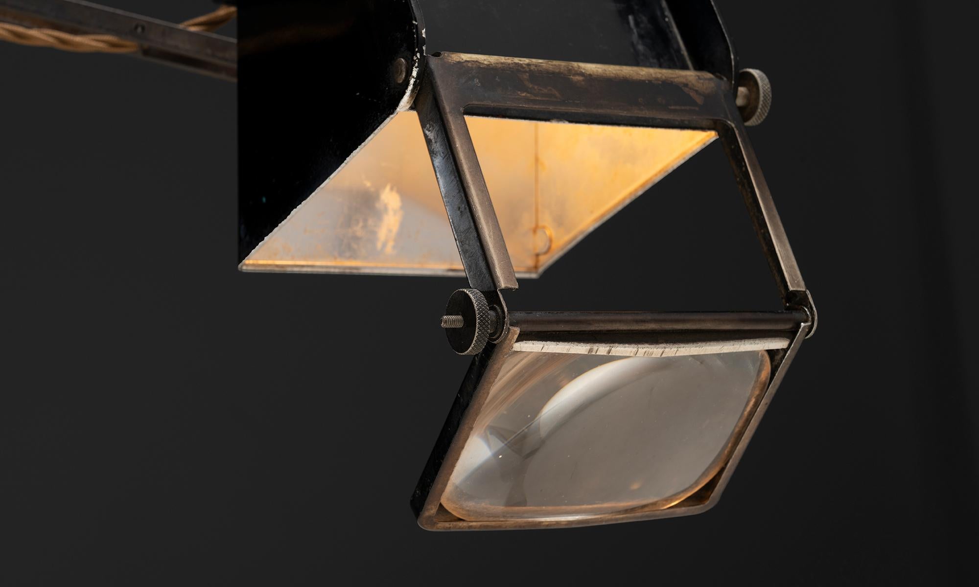 Verre Hadrill & Horstman Desk Lamp, England circa 1950 en vente