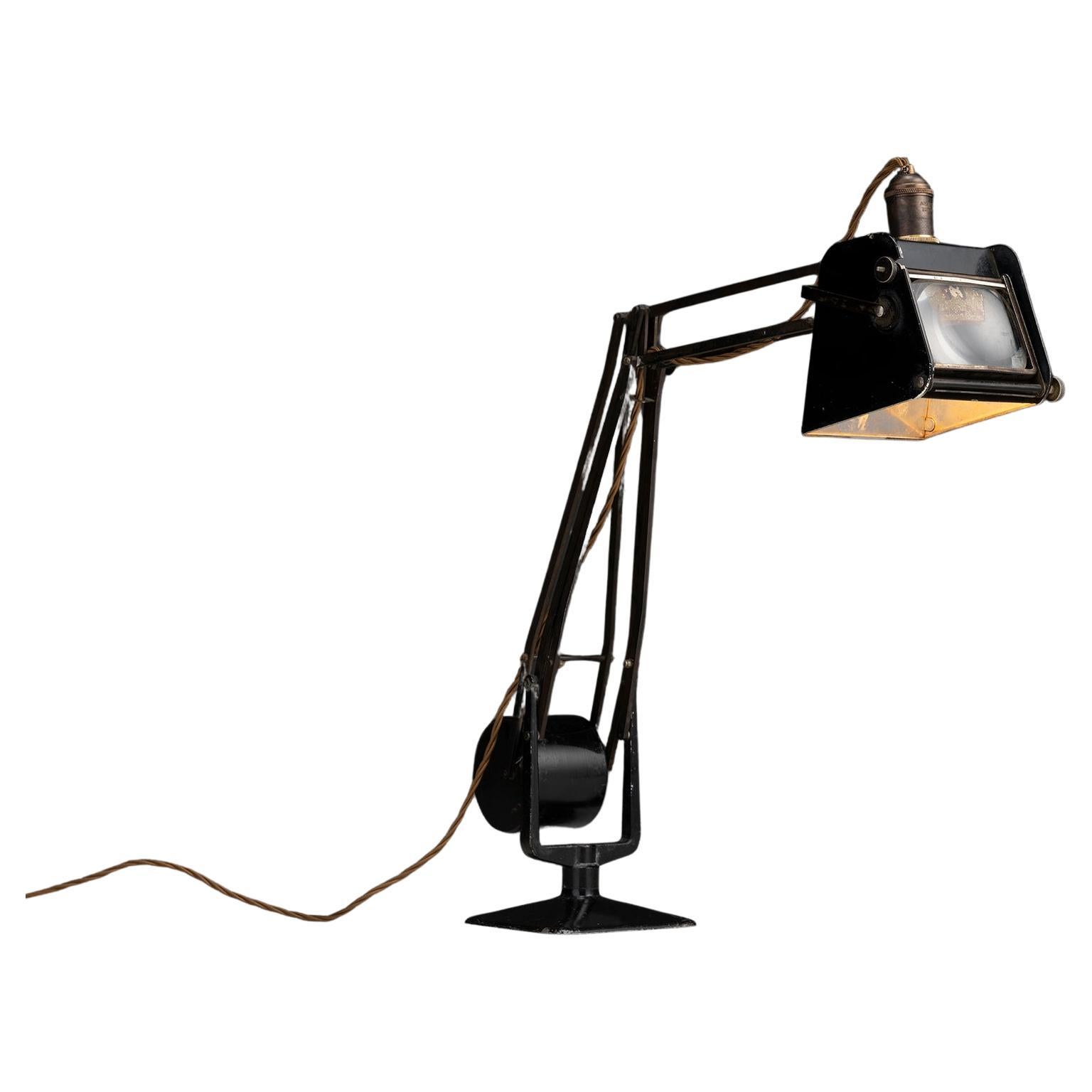Hadrill & Horstman Desk Lamp, England circa 1950