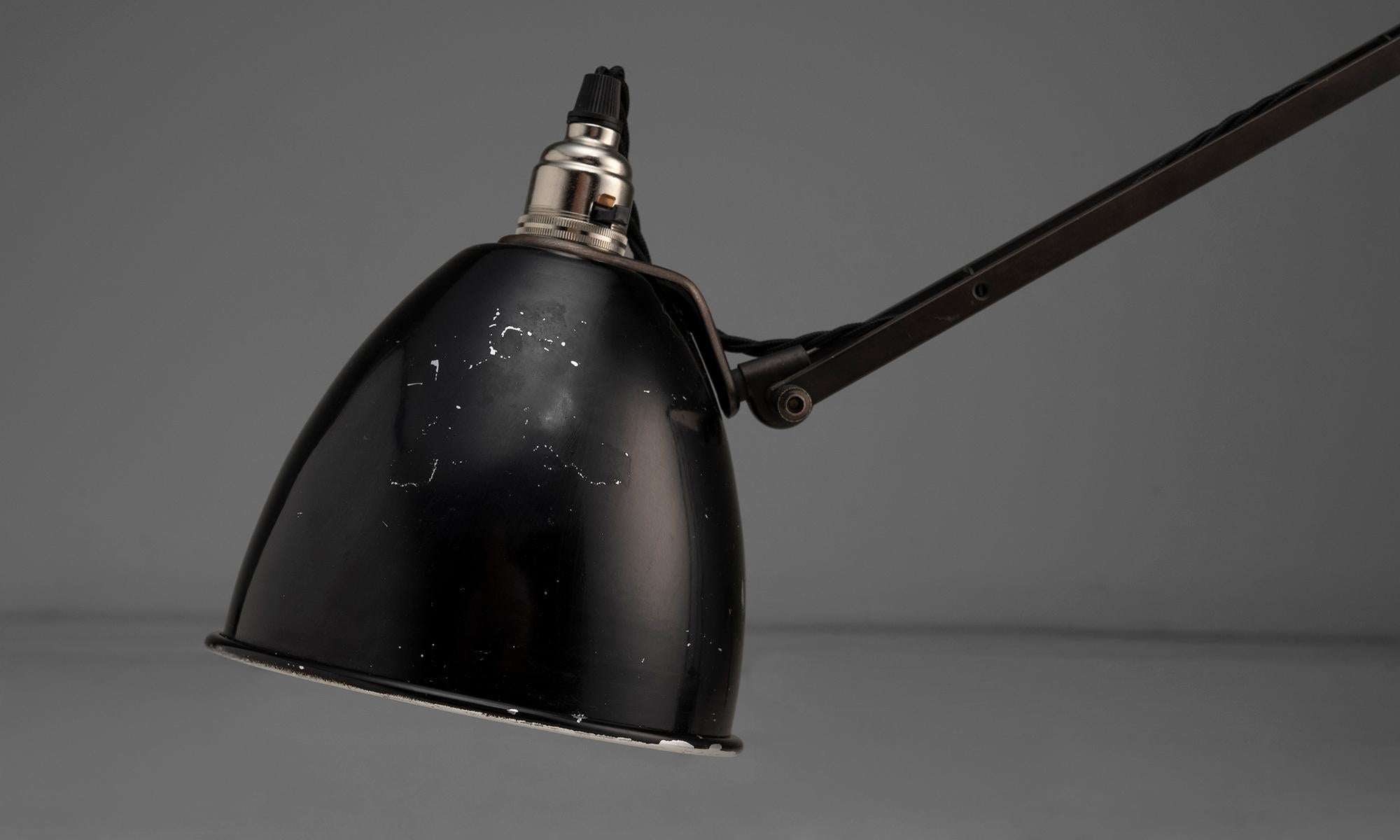 Metal Hadrill Horstmann Counterbalance Desk Lamp, England circa 1950 For Sale