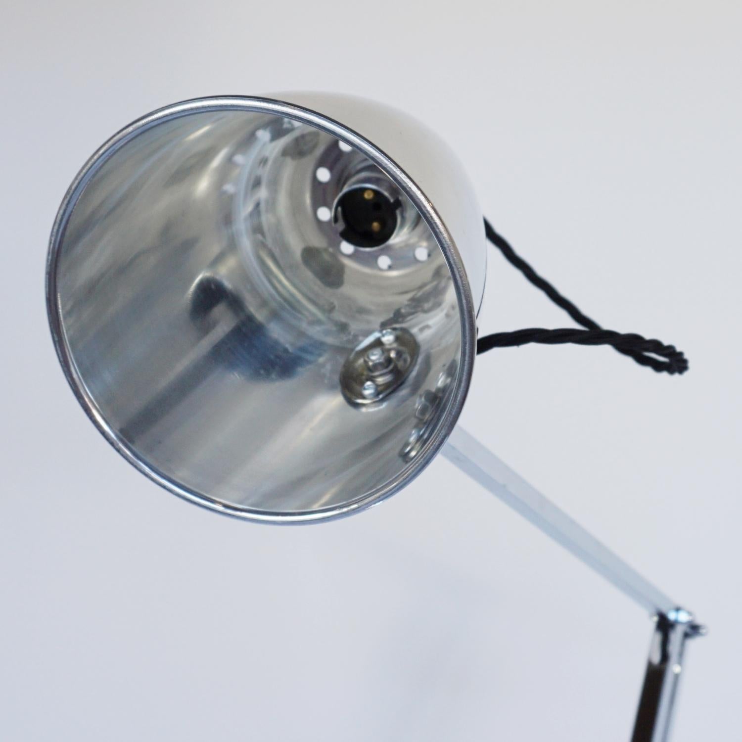 Chrome Hadrill & Horstmann Counterpoise Trolley Lamp Circa 1950 For Sale