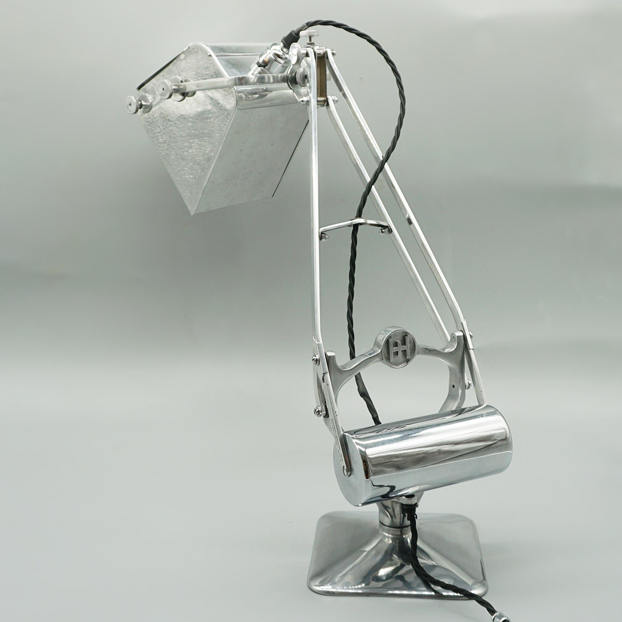 English Hadrill & Horstmann Mid-Century Pluslite Table Lamp For Sale