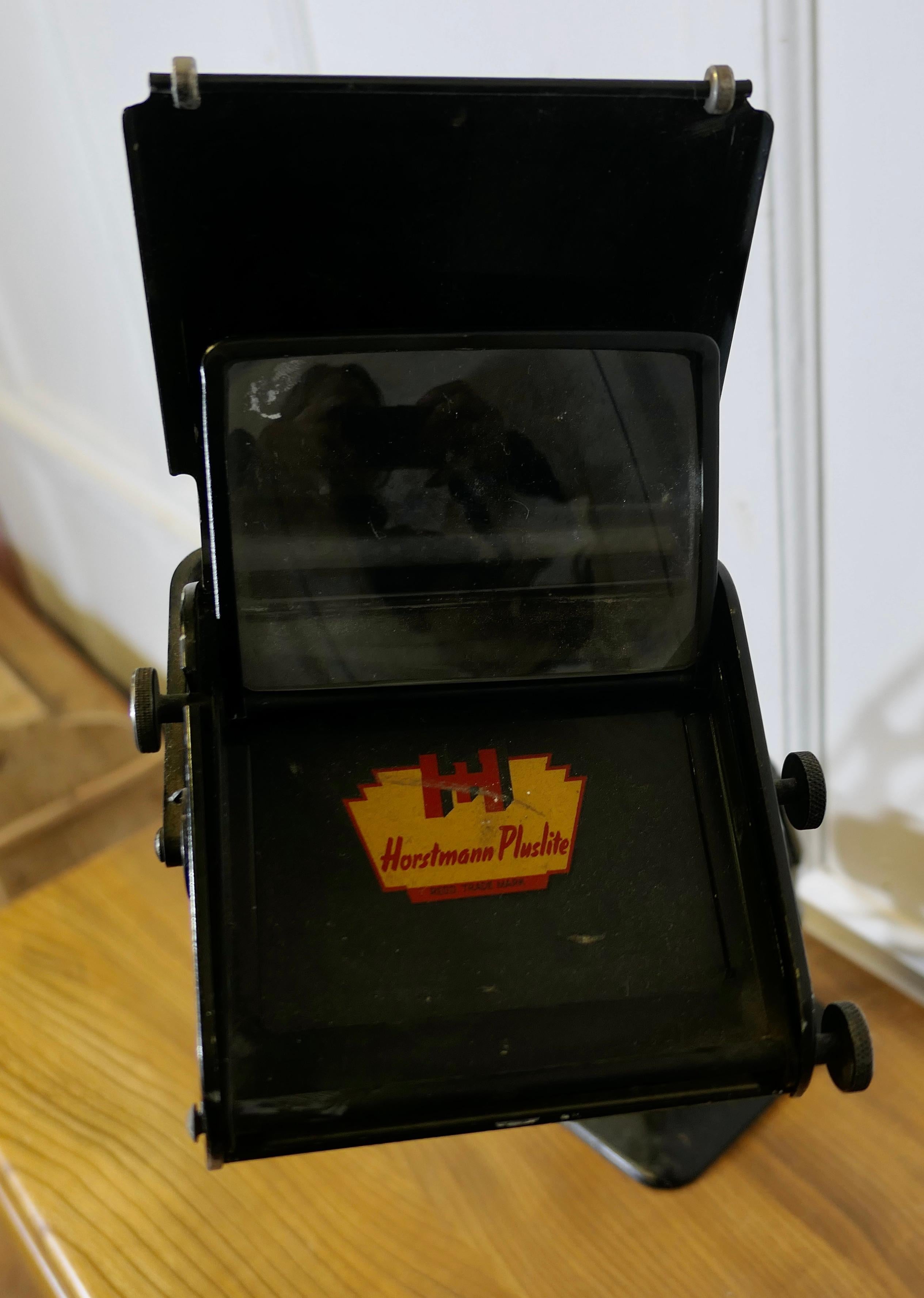 Metal Hadrill Horstmann Pluslite Magnifying Industrial  Desk Lamp For Sale