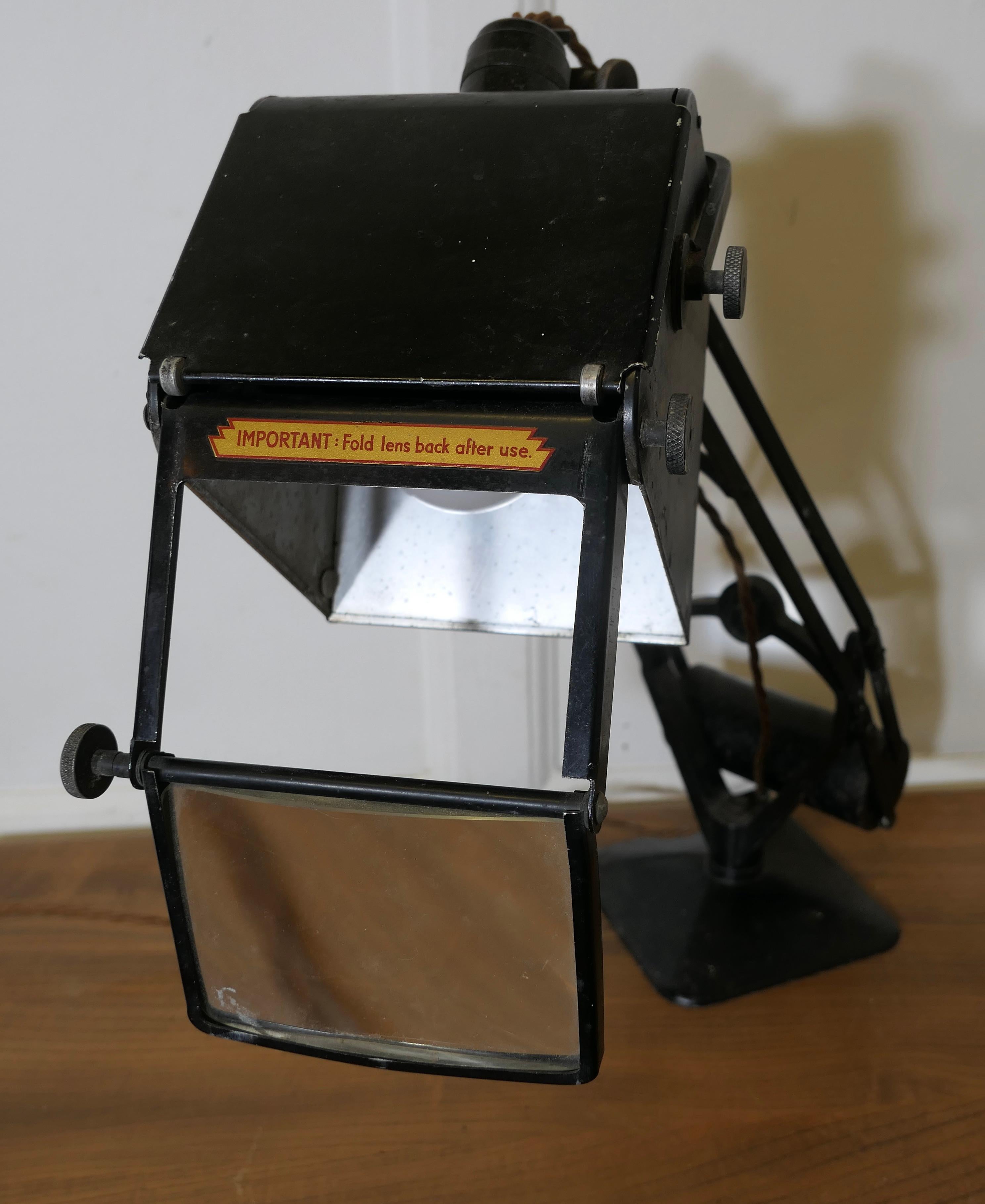 Hadrill Horstmann Pluslite Magnifying Industrial  Desk Lamp    For Sale 3