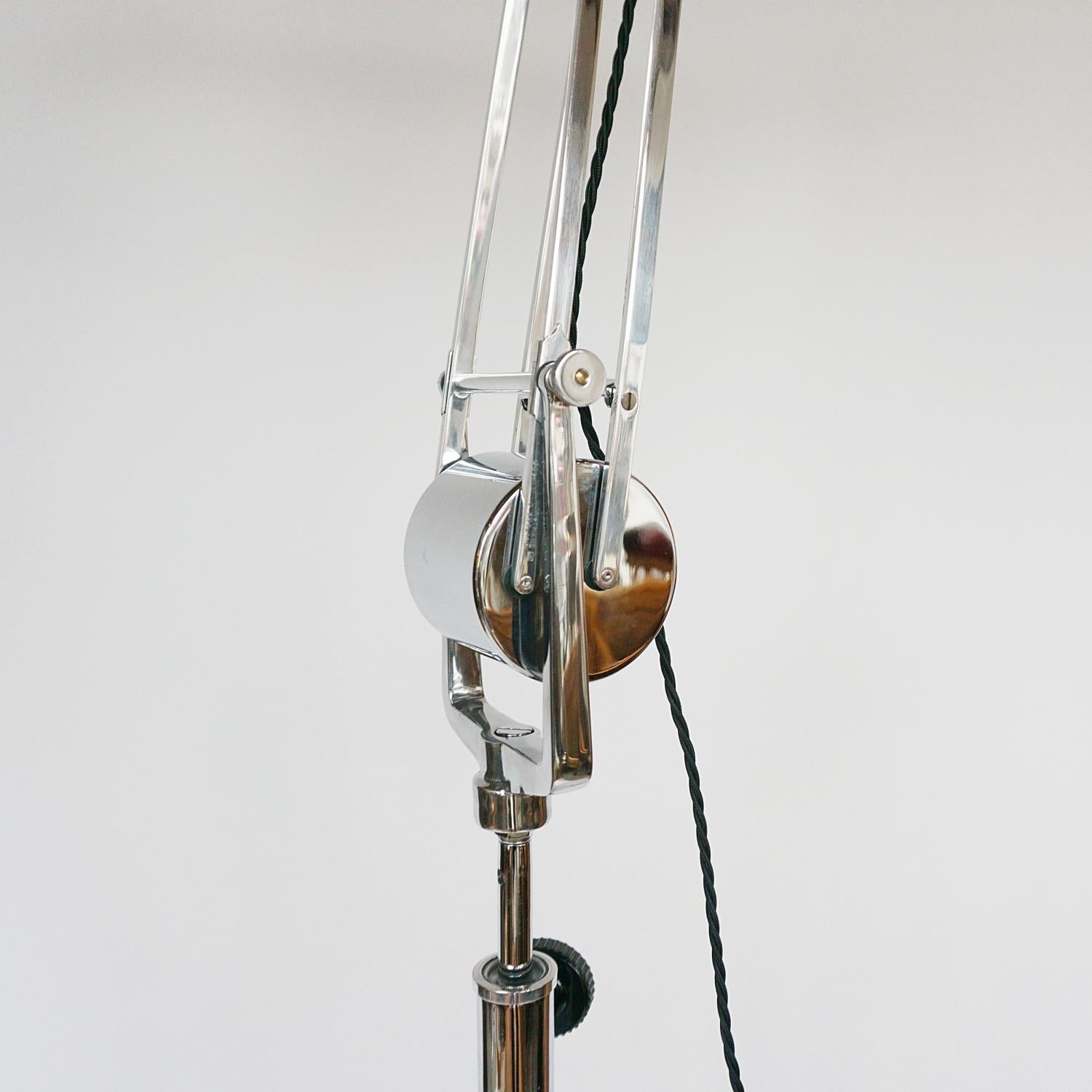 Mid-Century Modern Hadrill & Horstmann Roller Trolley Lamp, Circa 1950