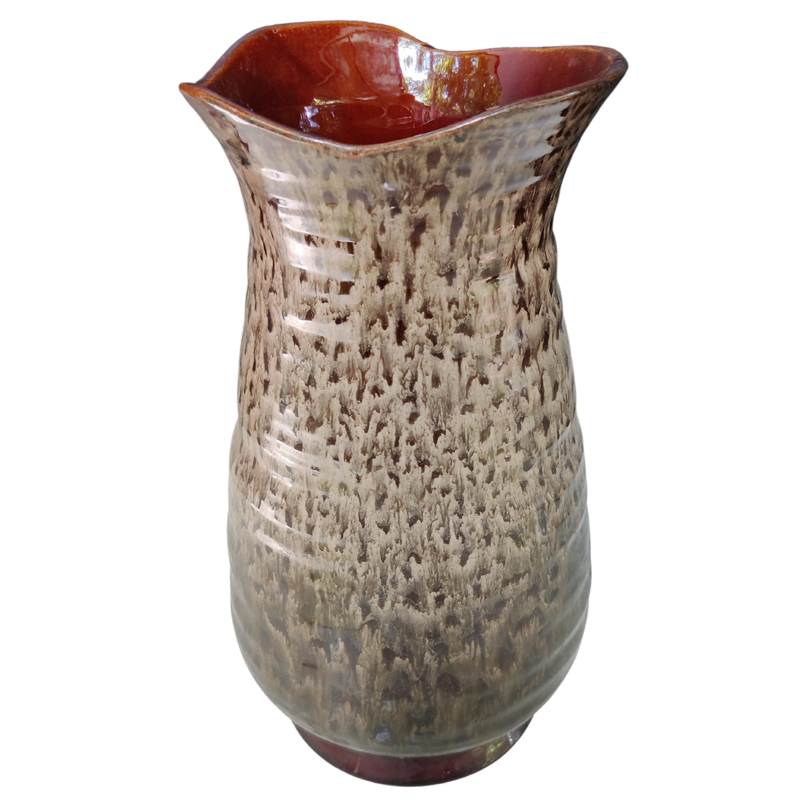 Haeger 1970s Mid-Century Modern Lava Glaze Vase