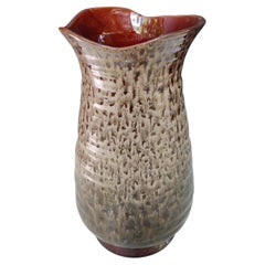 Vintage Haeger 1970s Mid-Century Modern Lava Glaze Vase
