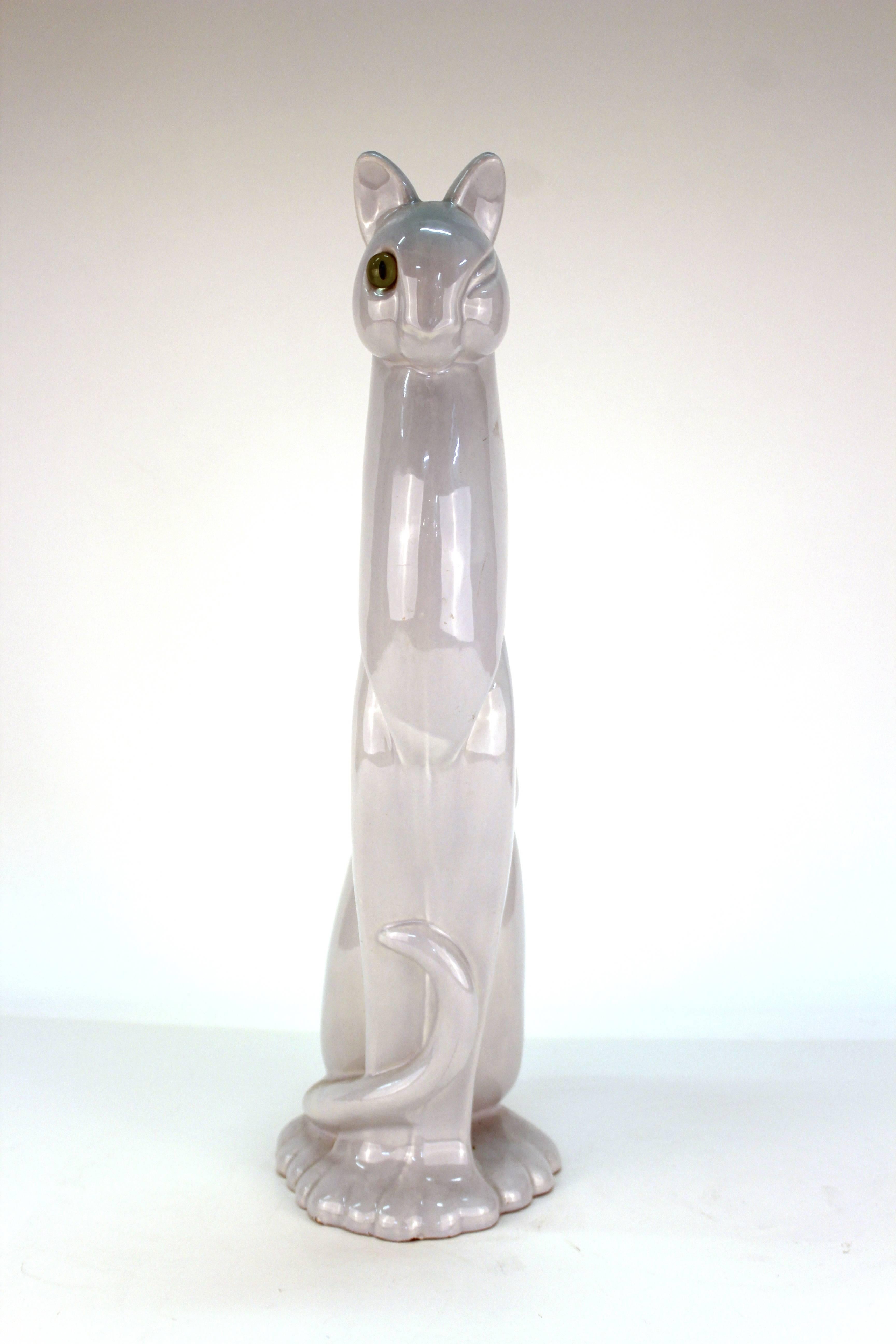 haeger pottery cat