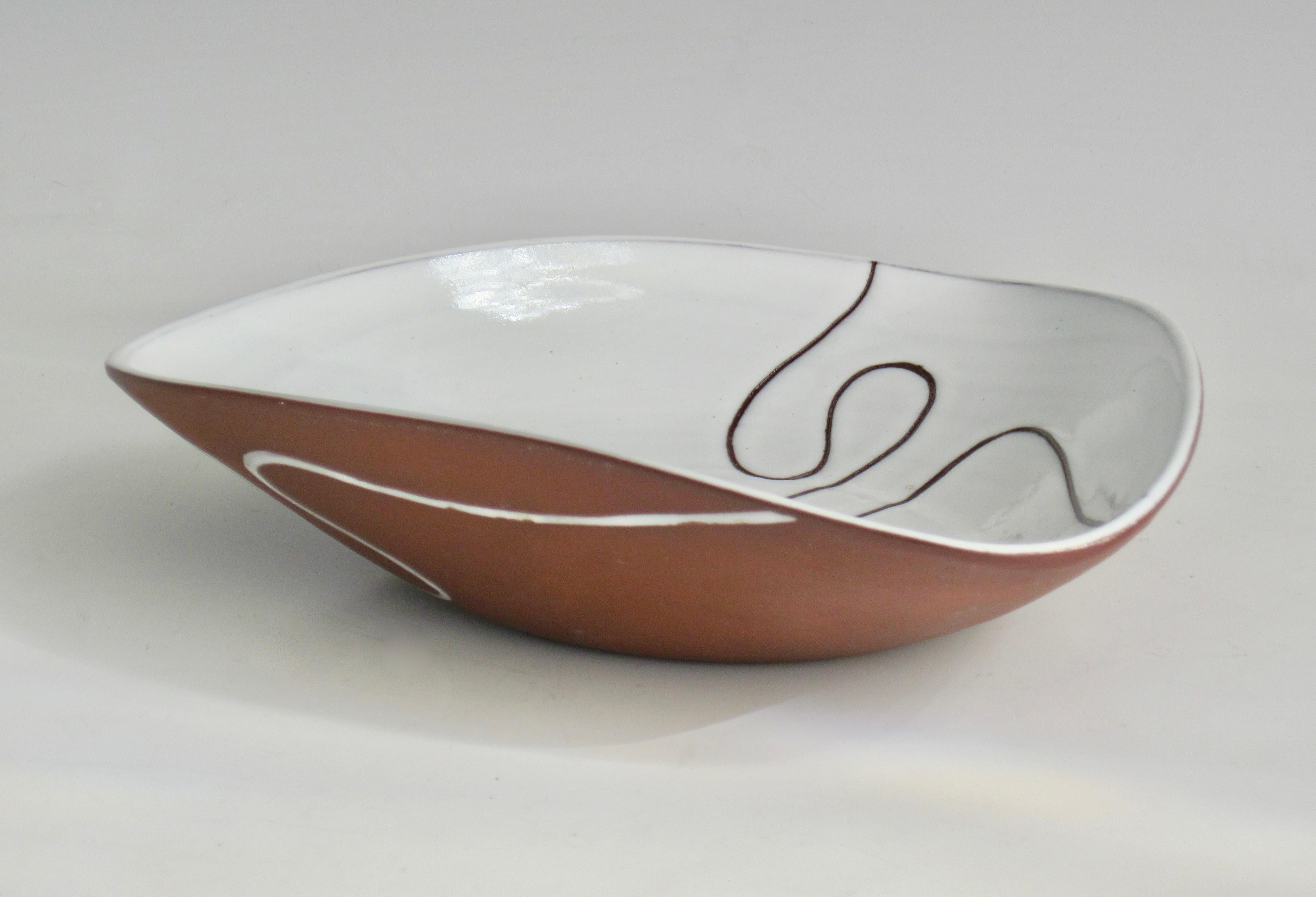 20th Century Haemstede Holland Minimalist Ceramic Bowl For Sale