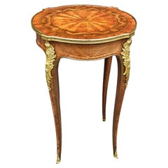 Haentges Freres Attributed Gilt-Bronze and Kingwood Gueridon. Paris, Circa 1890s
