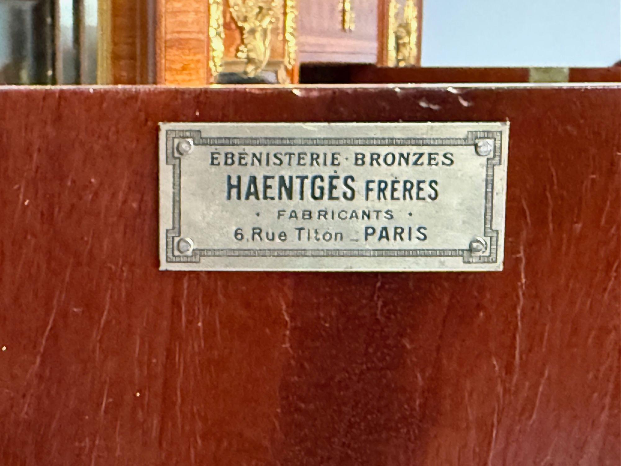 Haentges Frères, Luigi XVI, intarsio, bronzo, vetrine, Parigi, XIX secolo. in vendita 6