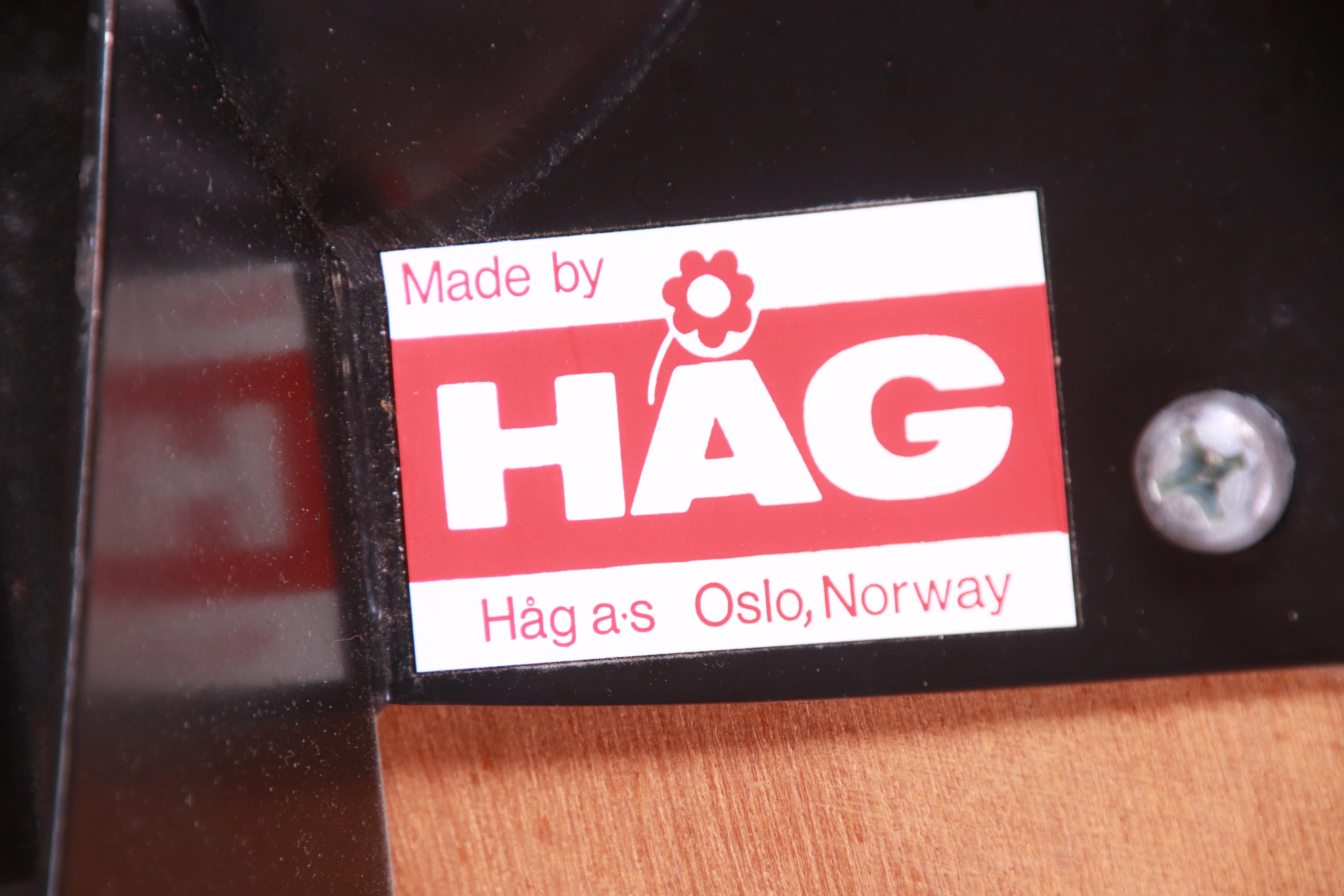 Hag Norway Scandinavian Modern Swivel Office Desk Armchair 3