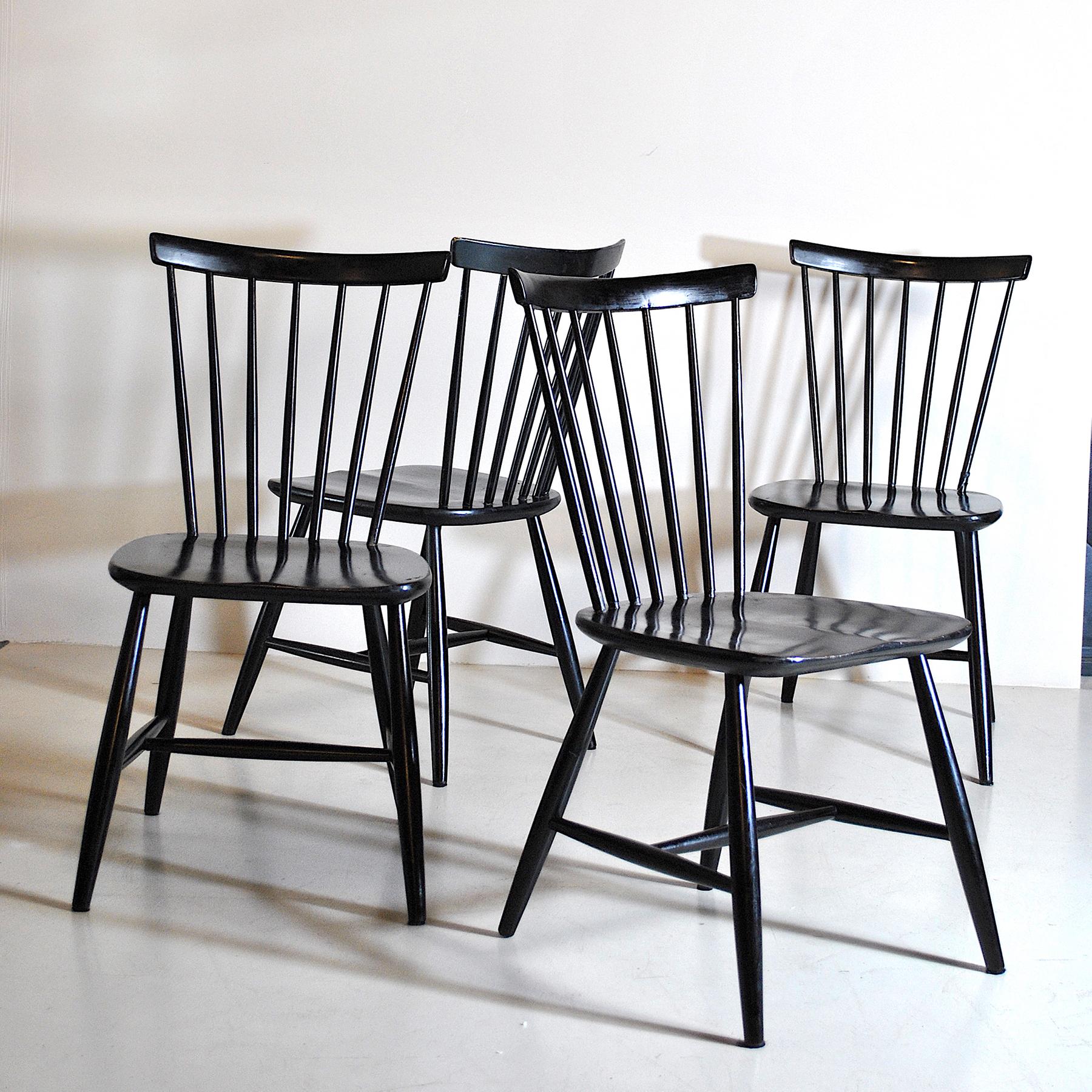 Mid-20th Century Haga Fors Chairs Scandinavian Style For Sale