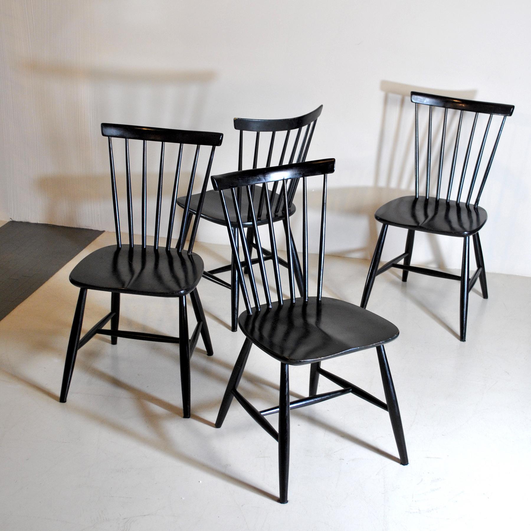 Wood Haga Fors Chairs Scandinavian Style For Sale