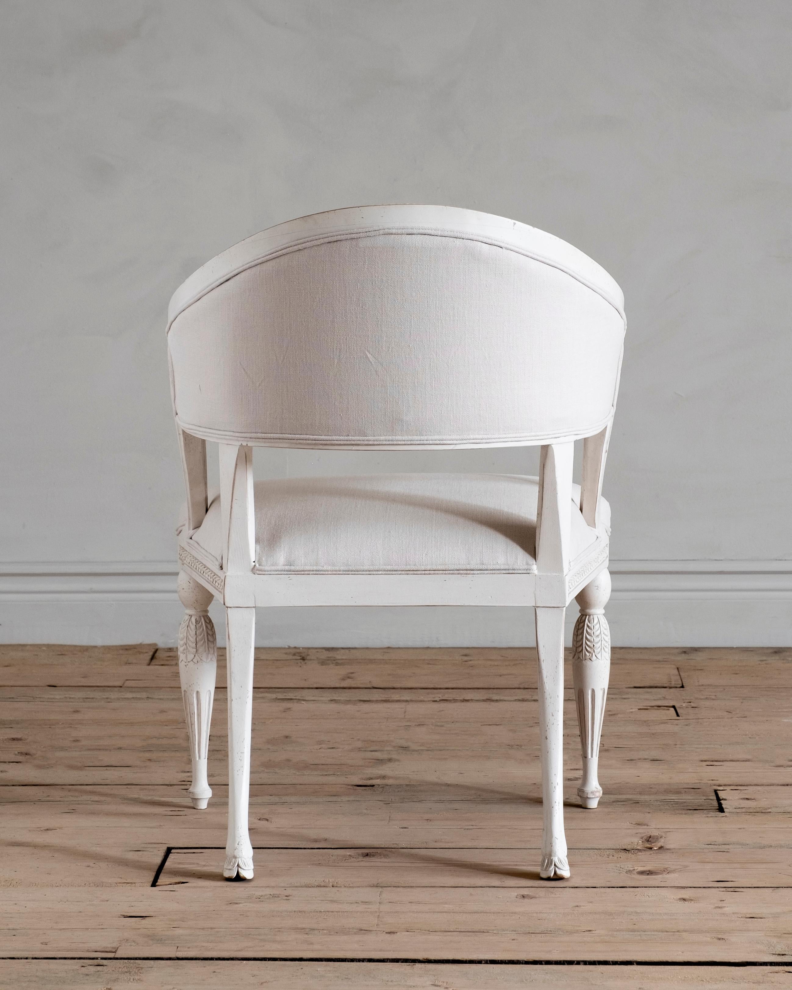 Swedish Haga, Gustavian Style Armchair For Sale