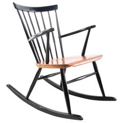 Hagafors Rocking Chair by Roland Rainer Vintage Midcentury