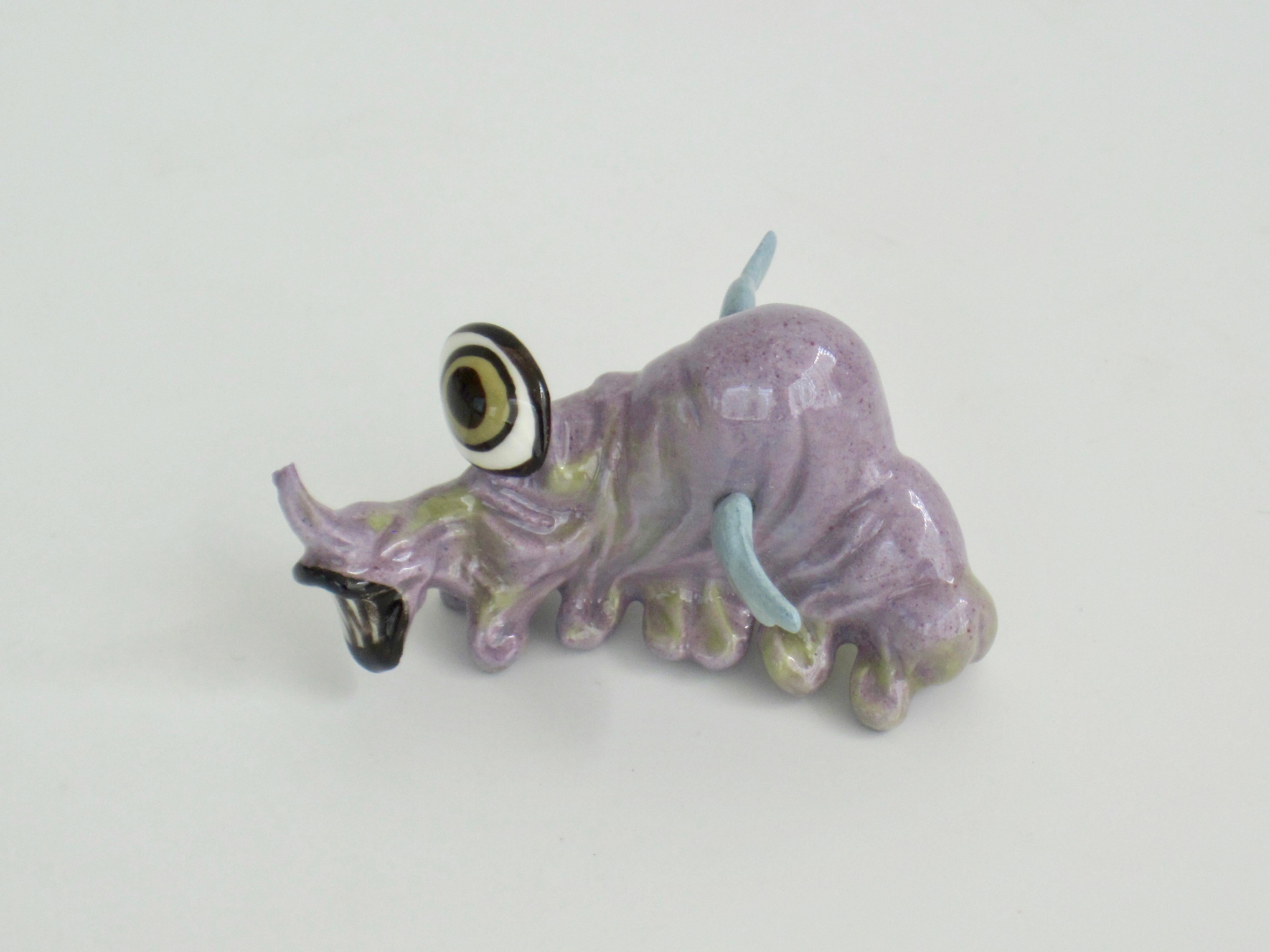 Glazed Hagen-Renaker Pottery Little Horribles Earthman Figurine