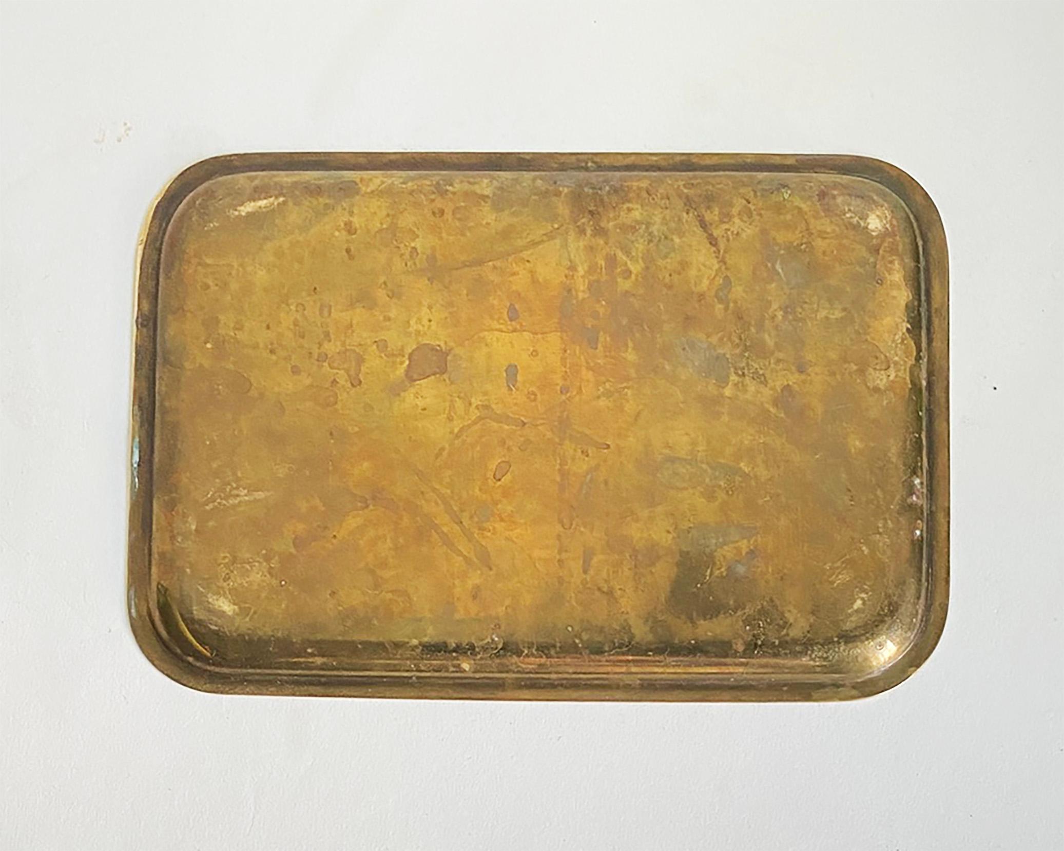 Hagenauer Austrian Brass & Black Enamel Horse Equestrian Vide Poche or Tray For Sale 4