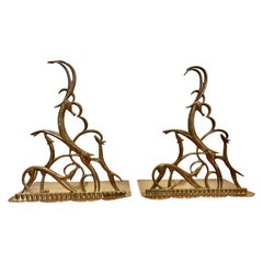 Hagenauer Bookends Pair Leaping Gazelles Wien Made in Austria