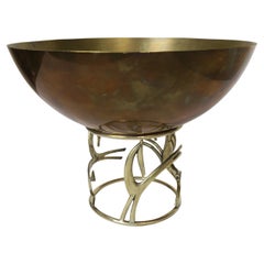Hagenauer Brass Bowl with Horse Ornaments