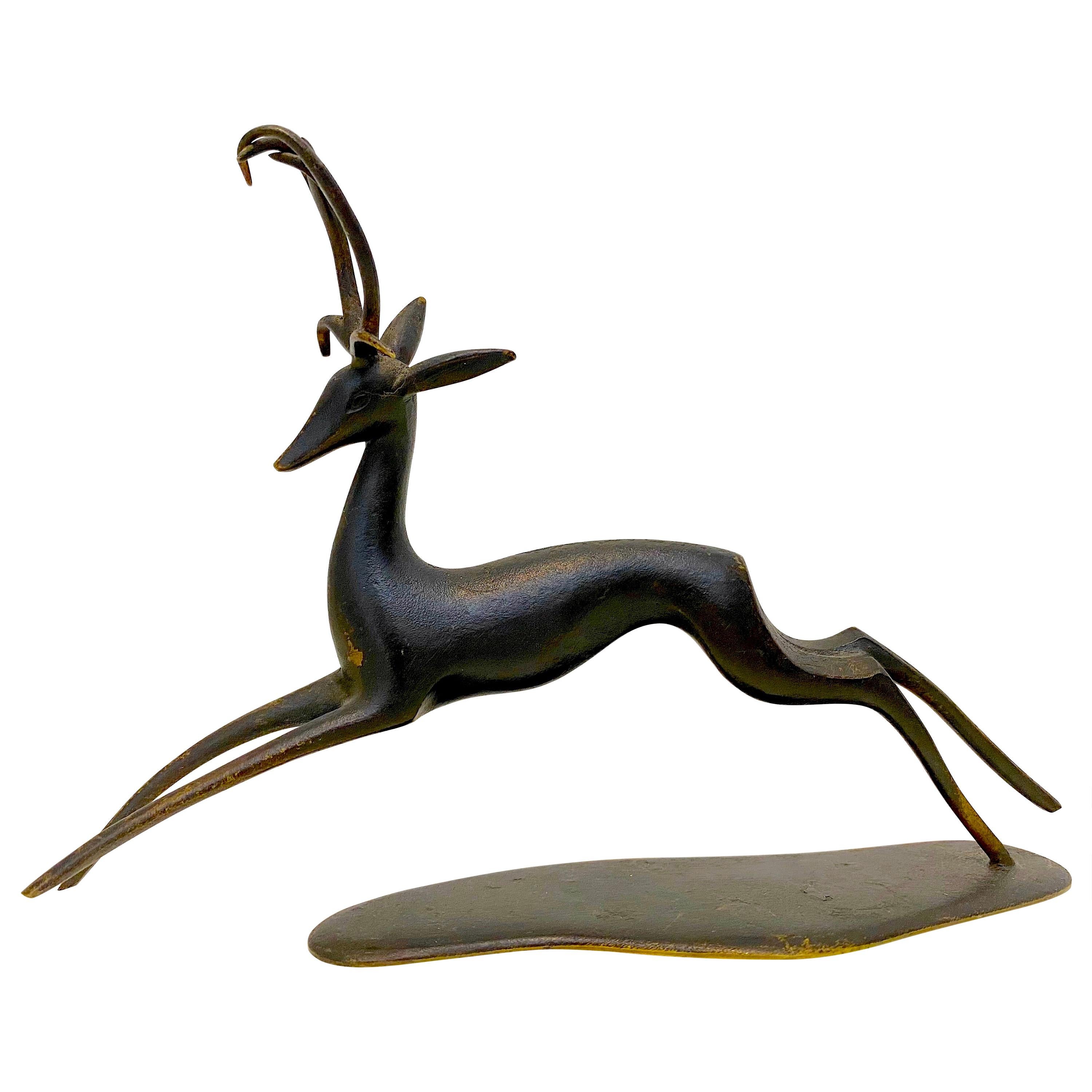 Hagenauer Bronze Deer Sculpture