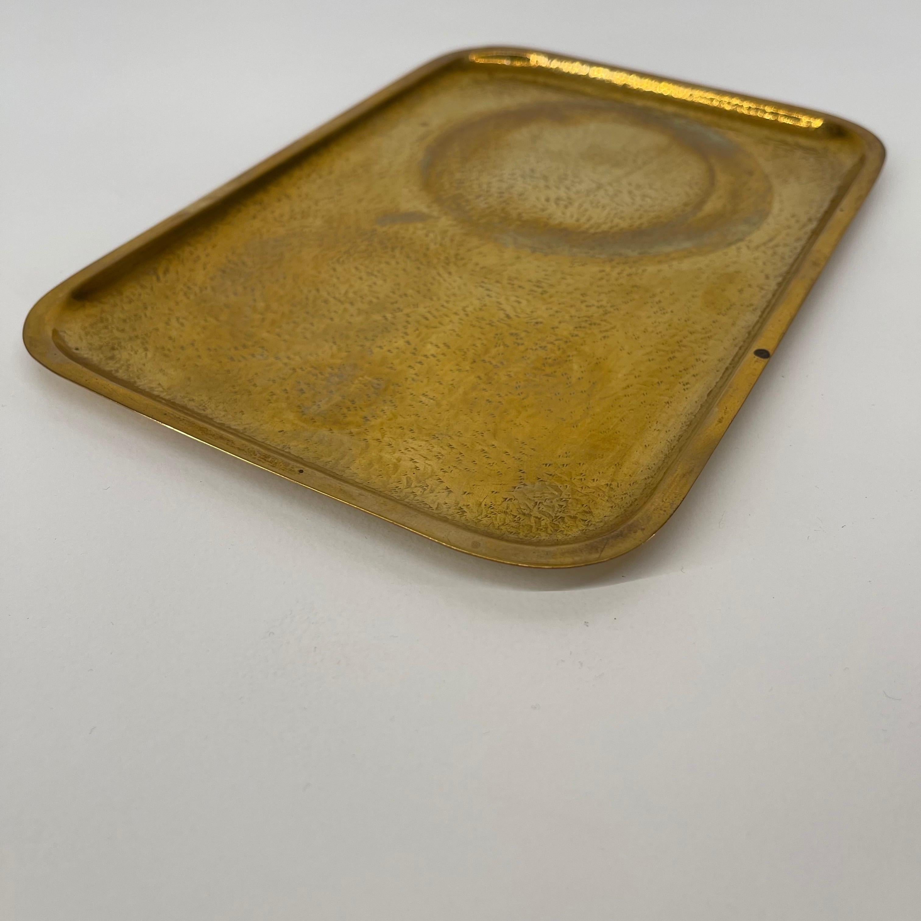 square brass tray